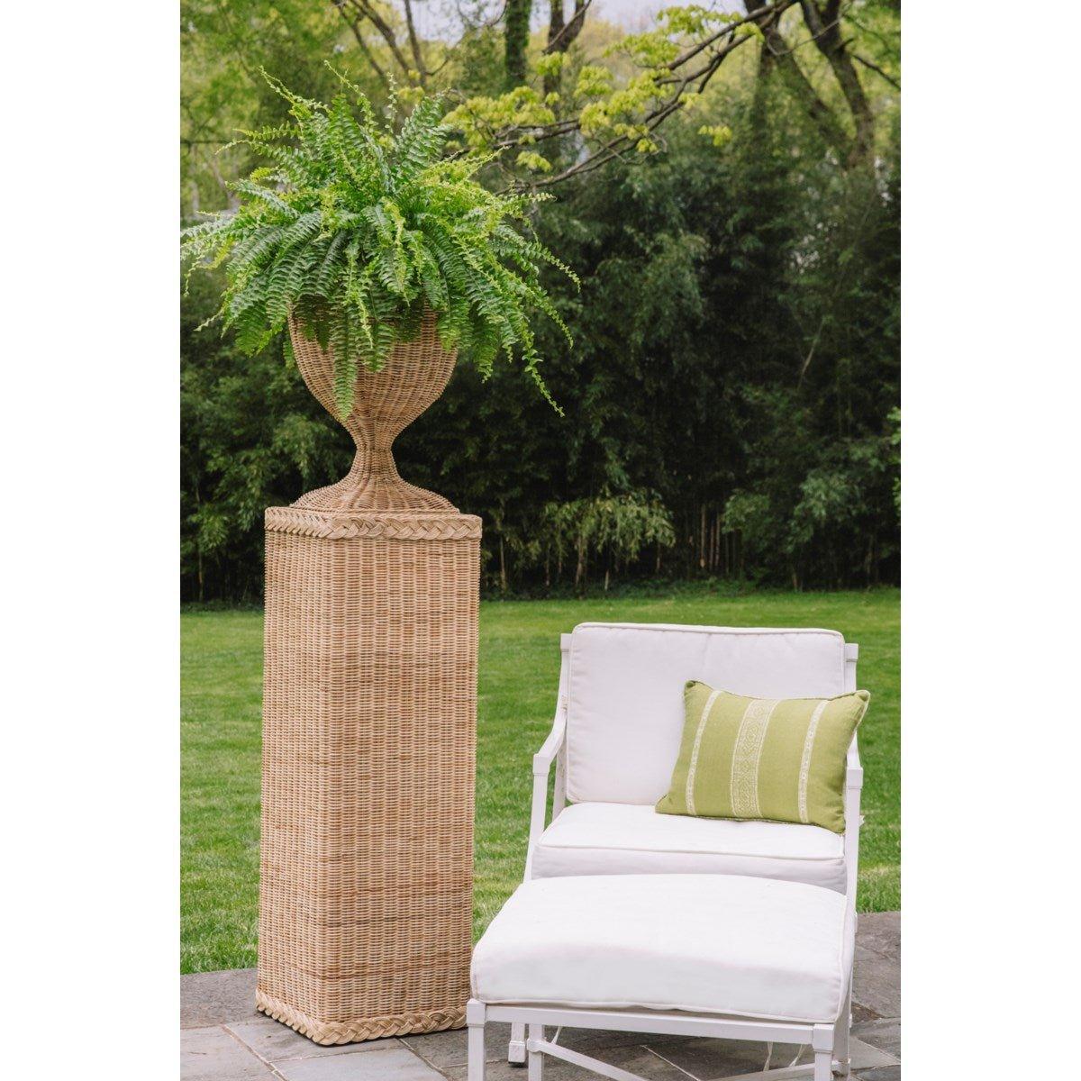 Handwoven Braided Wicker Urn for Ashes - Eco-Friendly Memorial Keepsake for Home, Garden, or Funeral Decor