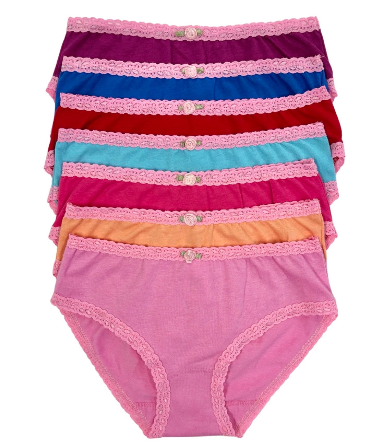 Bright 7-Pack Women's Cotton Underwear - Soft Breathable Panties for Everyday Comfort | Perfect for Work, Gym & Lounge Wear