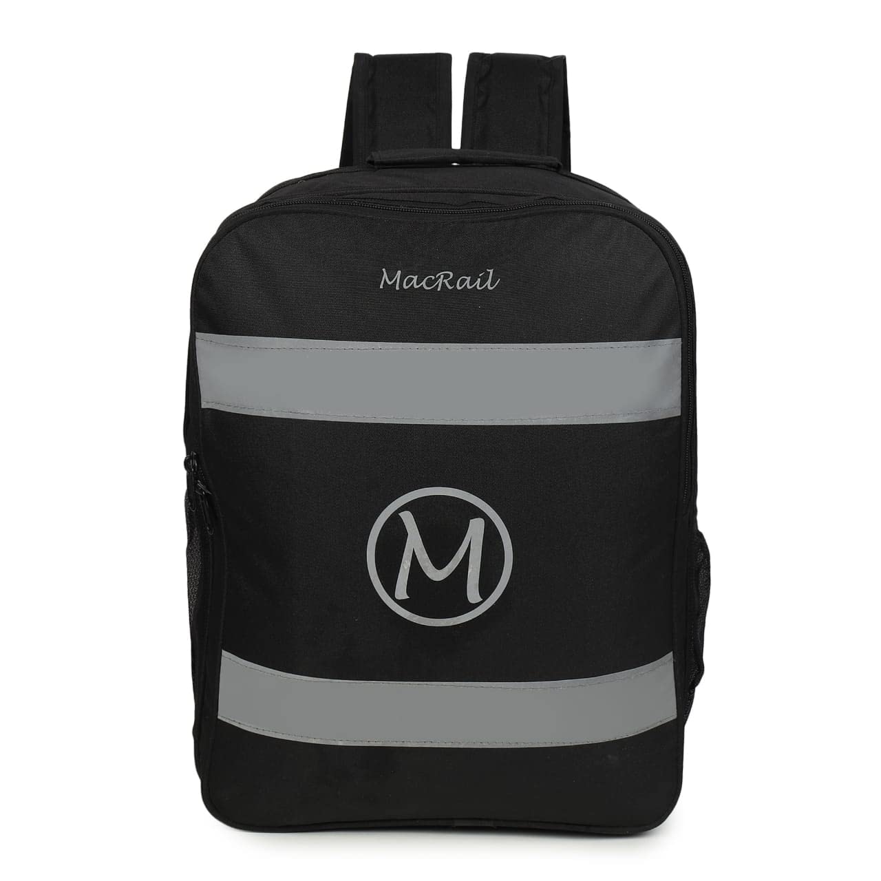 37L Large Unisex Backpack with Reflective Strips - Waterproof Travel Hiking Backpack for Men & Women (Black) - Perfect for Outdoor Adventures, Commuting and College Campus Use