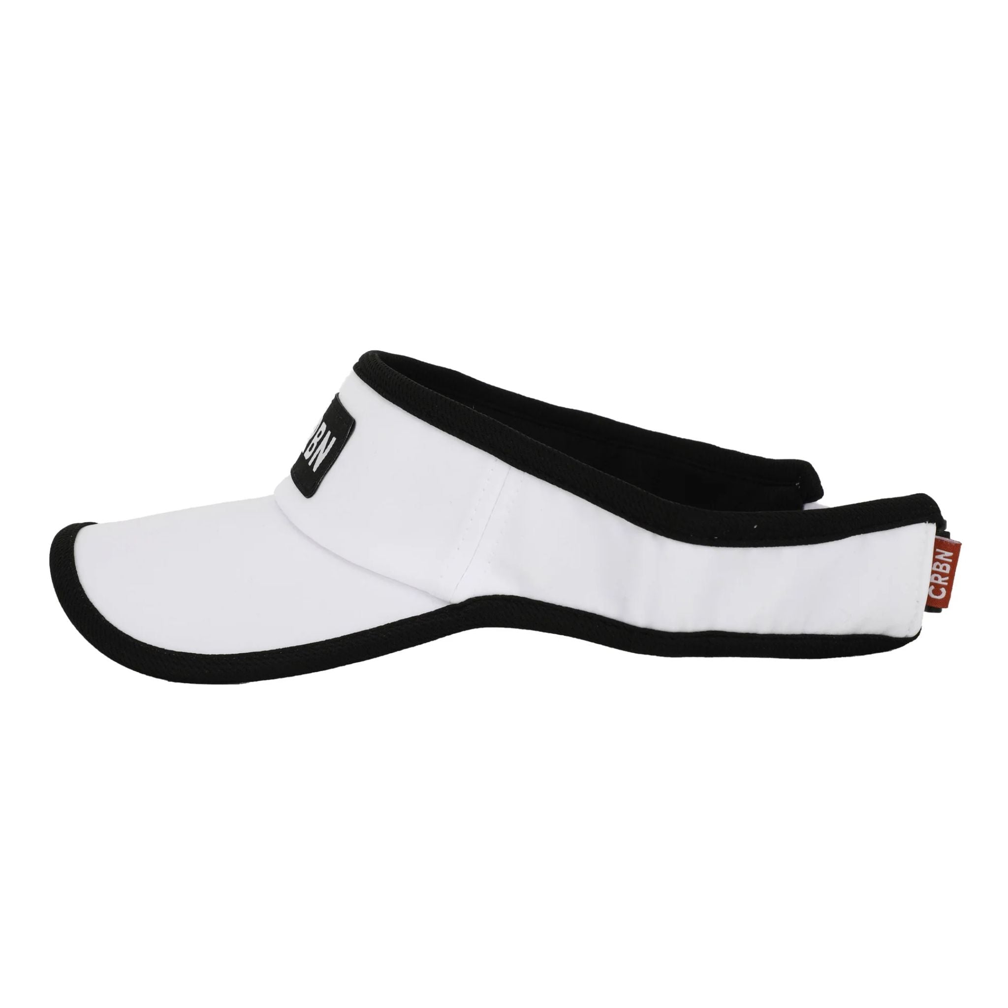 CRBN Performance Visor - White Golf Sun Visor Hat for UV Protection & Comfort - Perfect for Golf, Running, Hiking & Outdoor Sports