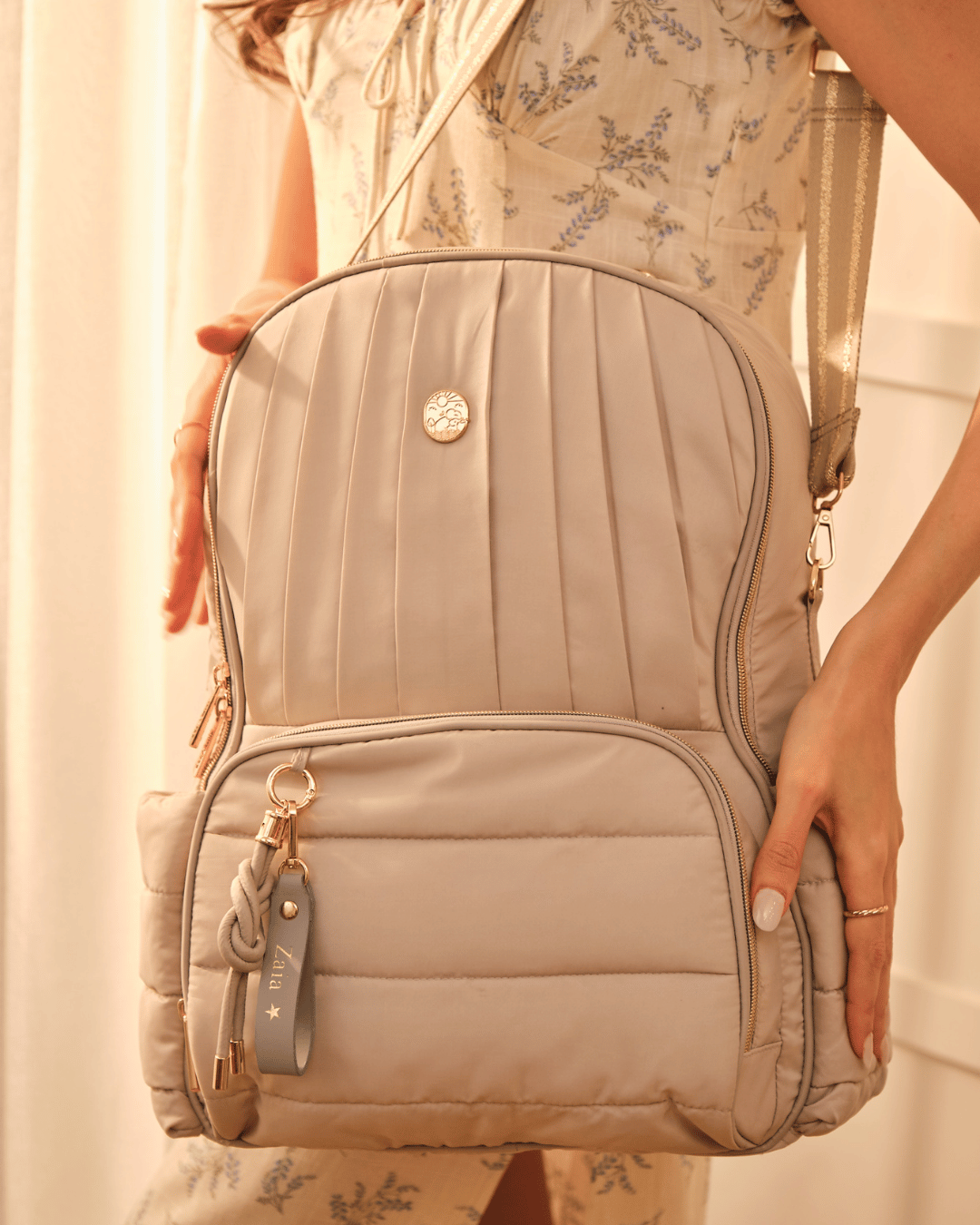 Premium The Coast Diaper Bag - Stylish & Spacious Silver Moon Design for Moms | Perfect for Travel, Daycare & On-the-Go Parenting Essentials