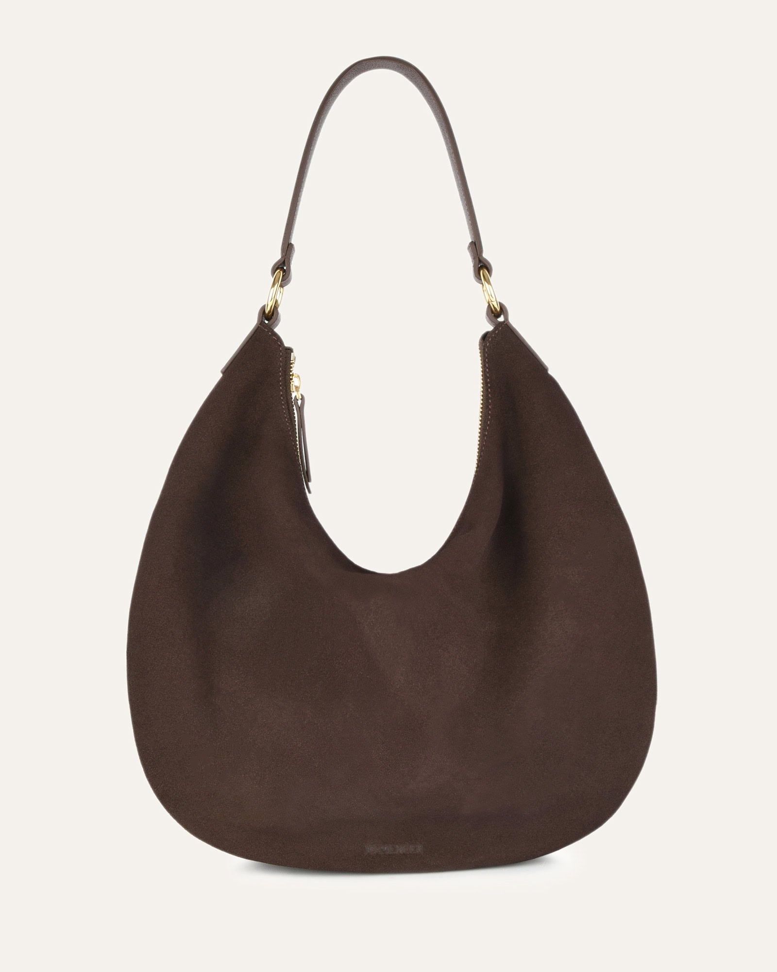 MARGO Women's Shoulder Bag - Bitter Chocolate Suede Leather Crossbody Purse for Work, Travel & Everyday Use