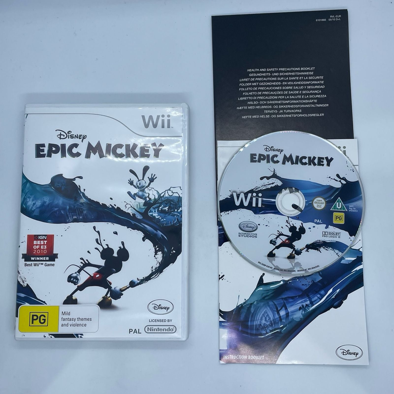 Disney Epic Mickey Game for Nintendo Wii - PAL Version with Manual | Fun Family Adventure Game for Kids & Adults | Perfect for Game Nights & Disney Fans