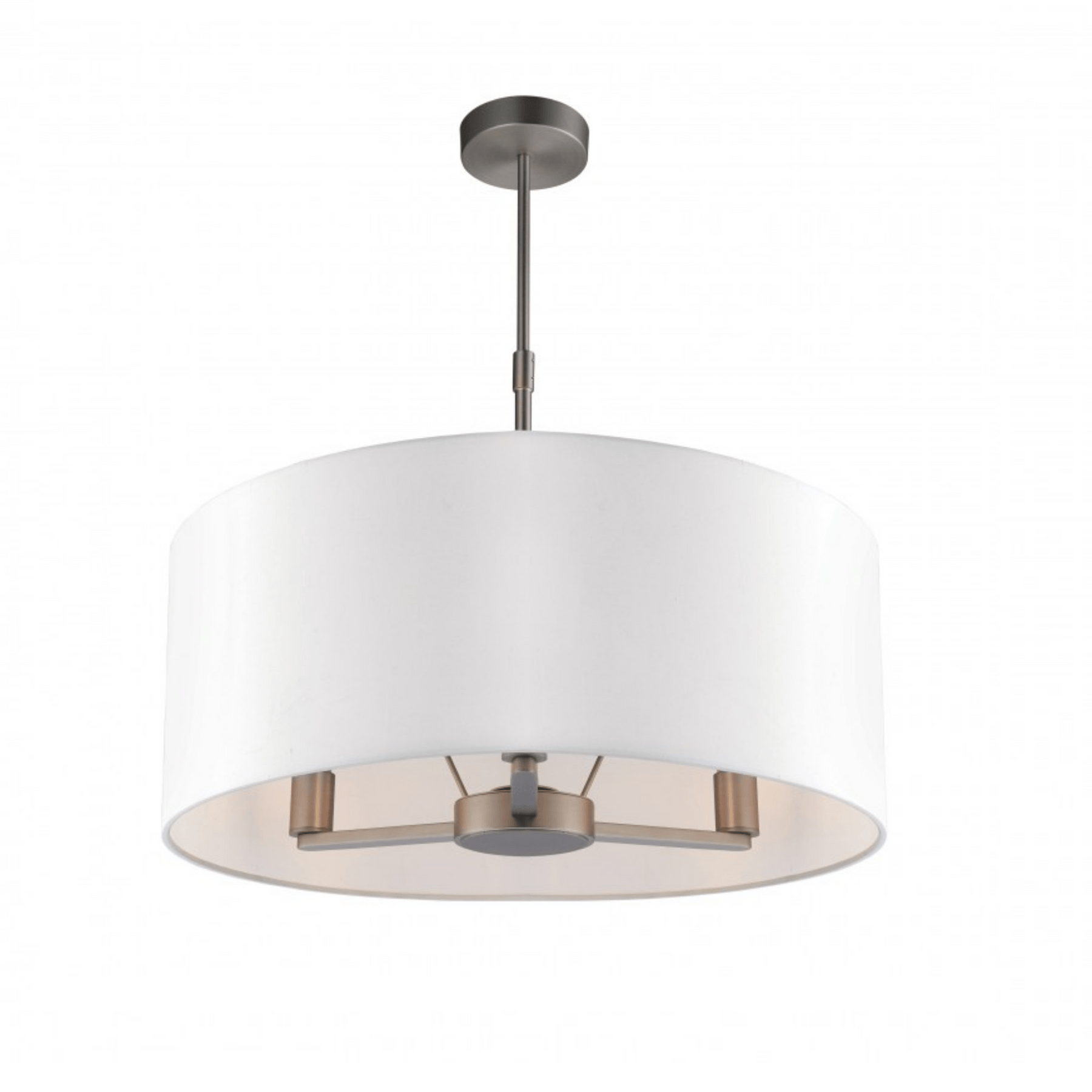 Alistair 3Lt Shaded Pendant Light Fixture - Antique Bronze & Matte Nickel Finish - Perfect for Dining Room, Kitchen Island or Bedroom Lighting