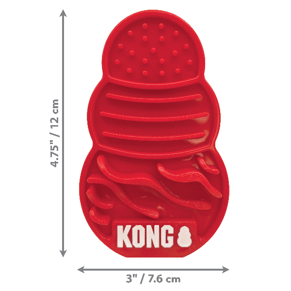 Kong Licks Dog Treat Dispenser - Slow Feeder & Chew Toy for Small & Large Dogs - Peanut Butter & Cheese Flavored - Perfect for Training, Boredom Relief & Mental Stimulation