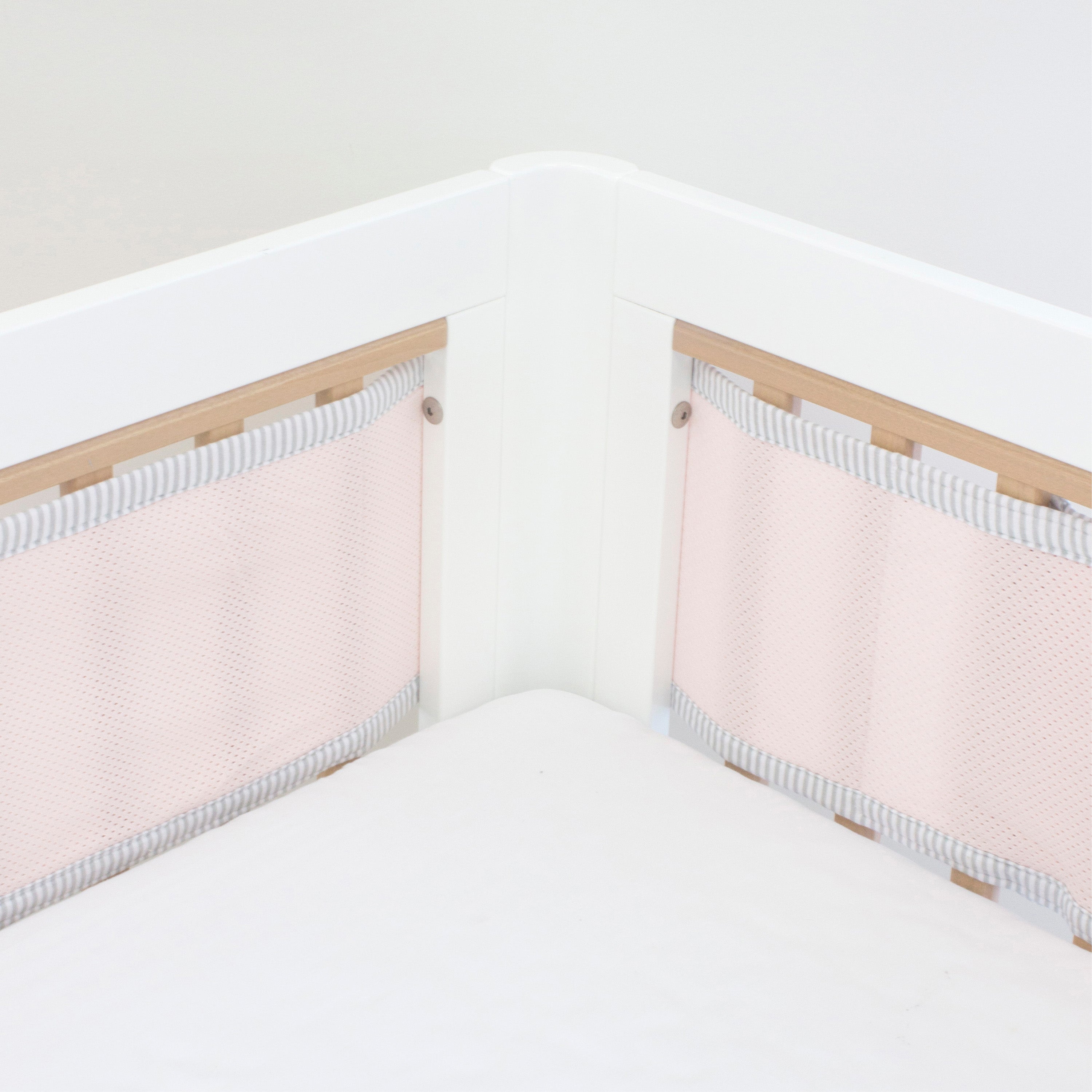 Breathe Easy® Pink Cot Liner - Soft Baby Crib Mattress Cover for Nursery & Daycare - Perfect for Newborns, Toddlers & Travel