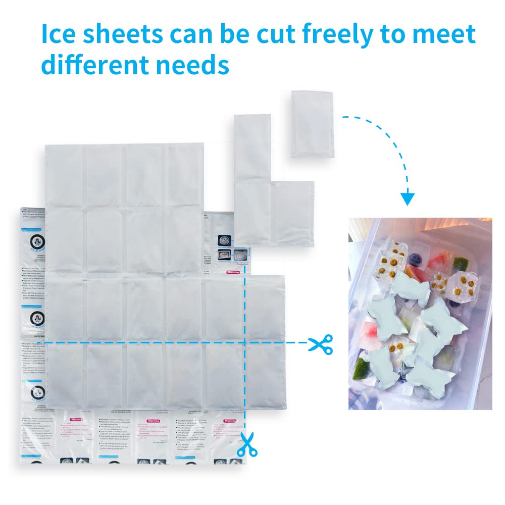 Reusable Ice Pack Sheets for Shipping Frozen Food - 13
