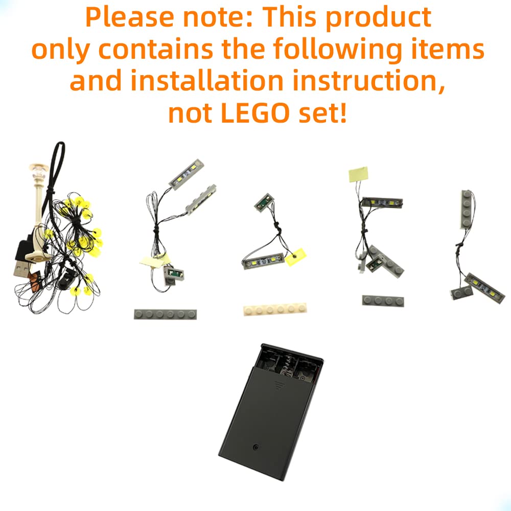 GEAMENT LED Light Kit for Lego Jazz Club 10312 - Compatible with Lego Icons Set (Building Blocks Not Included) - Perfect for Home Decoration, Model Display, and Gift Giving