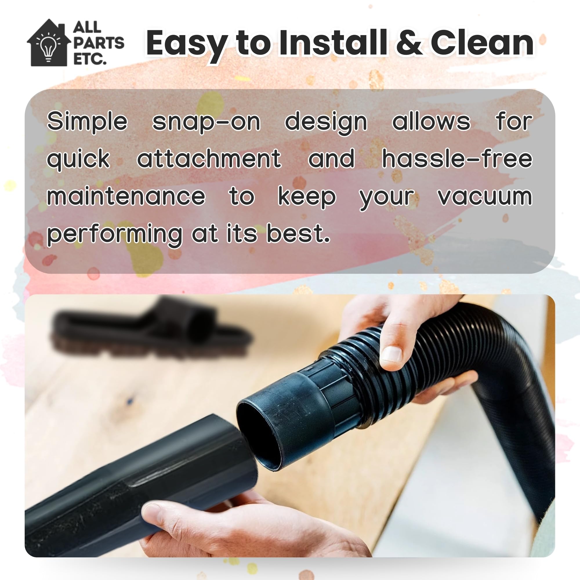 Rainbow Vacuum Replacement Attachments Set - Compatible with D2, D3, D4, D4C, SE, E, E2 Models - Includes Floor Brush, Dusting Brush, Crevice & Upholstery Tools - Perfect for Deep Cleaning Carpets, Hard Floors & Furniture