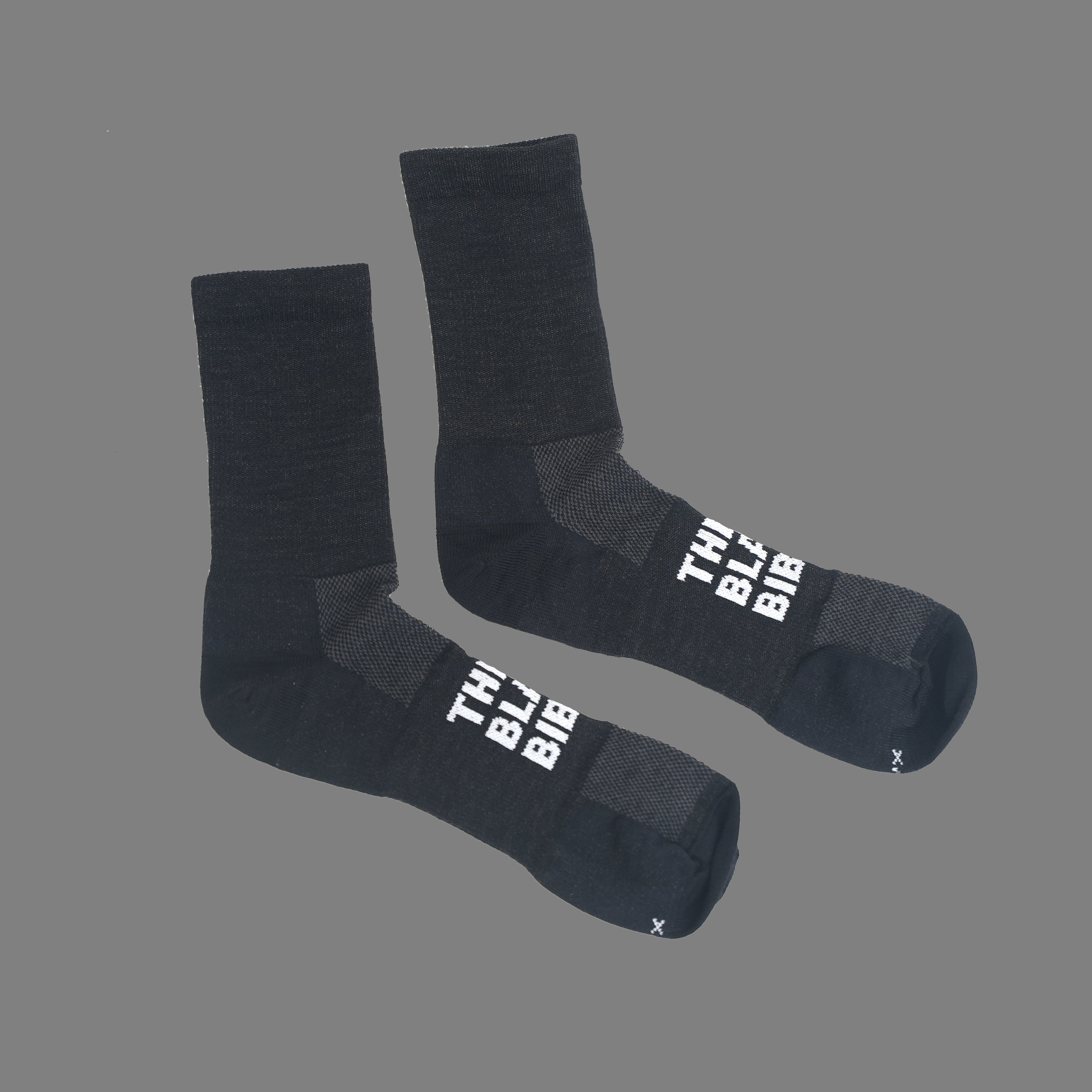 The Black Bibs Merino Wool Socks for Men & Women - Ultra Soft Breathable Hiking & Running Socks for Outdoor Activities