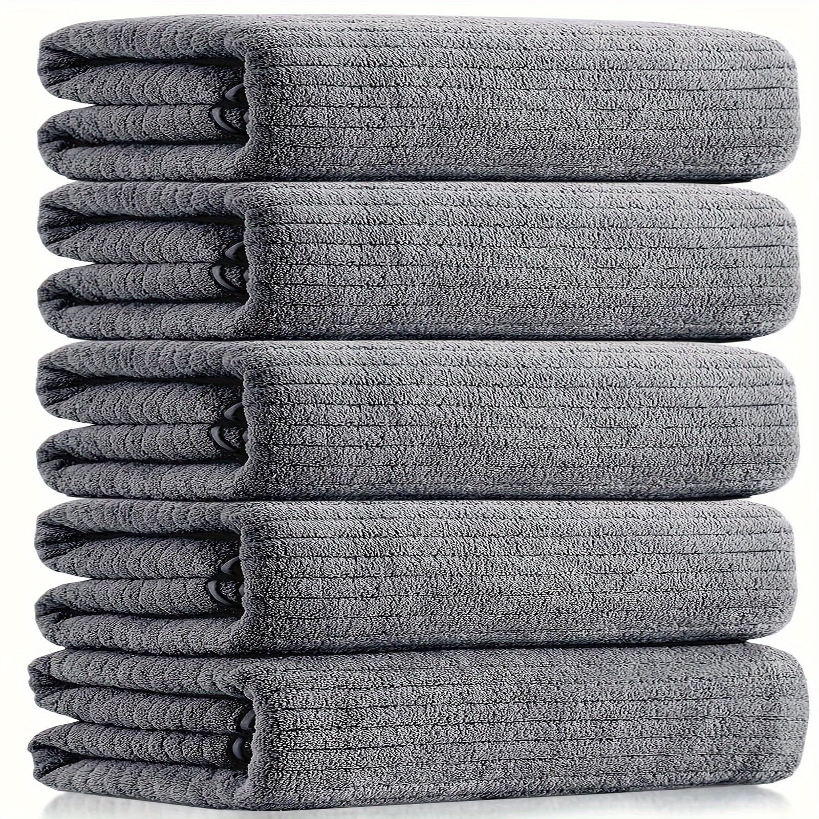 5-Pack Extra Large Bath Towels Set - Super Absorbent Microfiber XL Bath Sheets (70