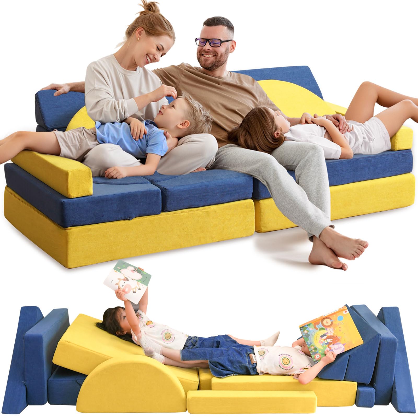 16PCS Modular Kids Play Couch Set - 63