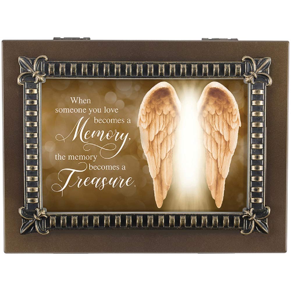 Premium Carson Treasure Memory Music Box - Large Wooden Keepsake Box for Jewelry, Photos & Mementos | Perfect Gift for Anniversaries, Weddings & Special Occasions