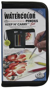 Keep N' Carry Artist Set - 48 Watercolor Pencils for Professional & Beginner Artists | Portable Travel Art Kit for Sketching, Coloring & Painting | Perfect for Outdoor, Studio & Classroom Use