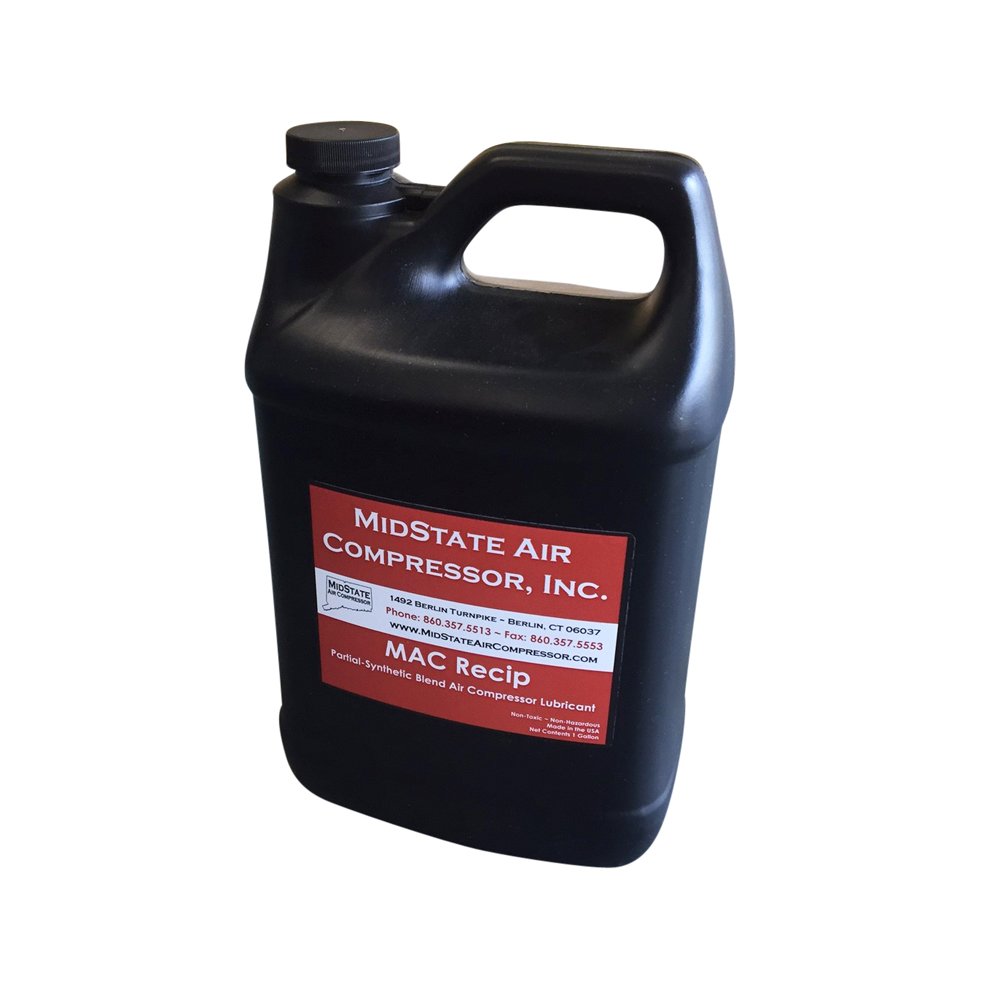 MAC Reciprocating Extended Life Air Compressor Lubricant Oil 1 Gallon - Premium Compressor Oil for Industrial & Home Air Tools - Ideal for Pneumatic Tools, Air Compressors & HVAC Systems