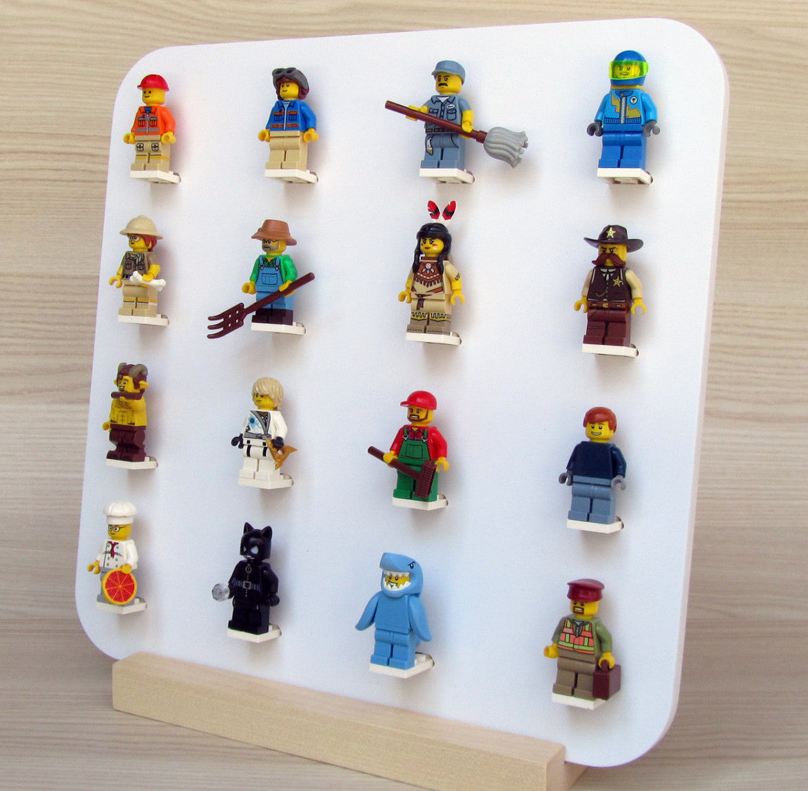 Premium Lego Minifigure Display Case - Clear Acrylic Showcase for Collectible Minifigs - Perfect for Home Decor, Office Display & Gift Giving