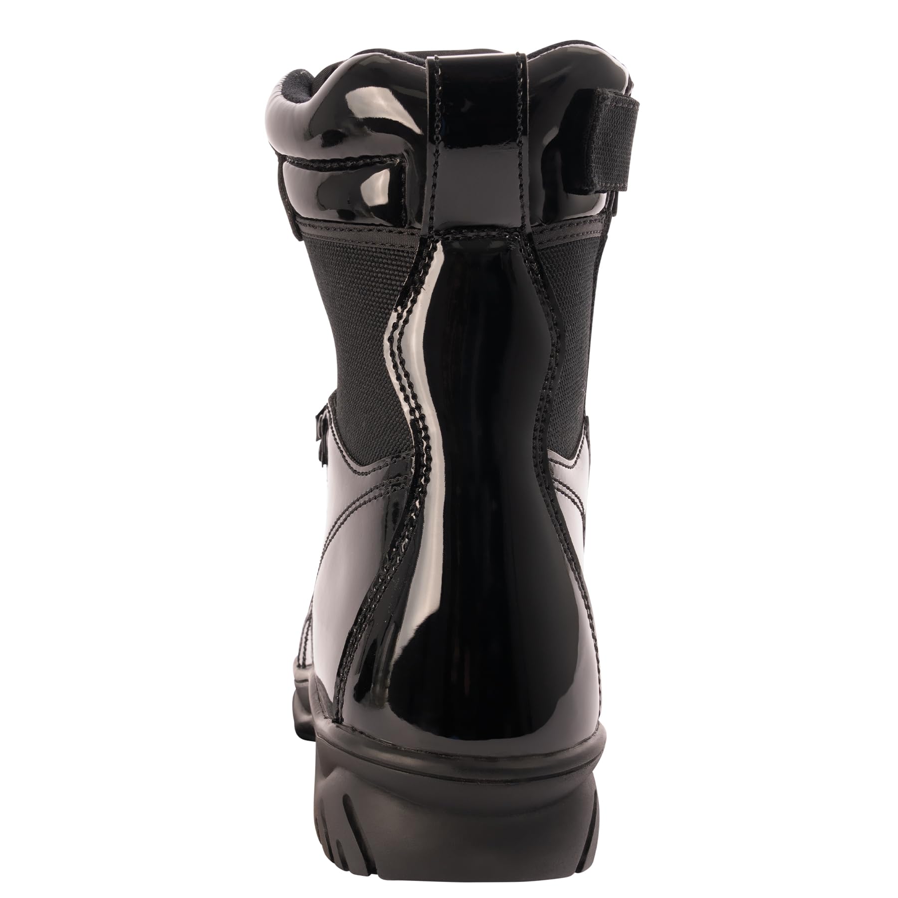 Rothco 8 Inch Forced Entry High-Gloss Tactical Boot with Side Zipper - Military & Law Enforcement Footwear for Outdoor, Hiking & Security Work