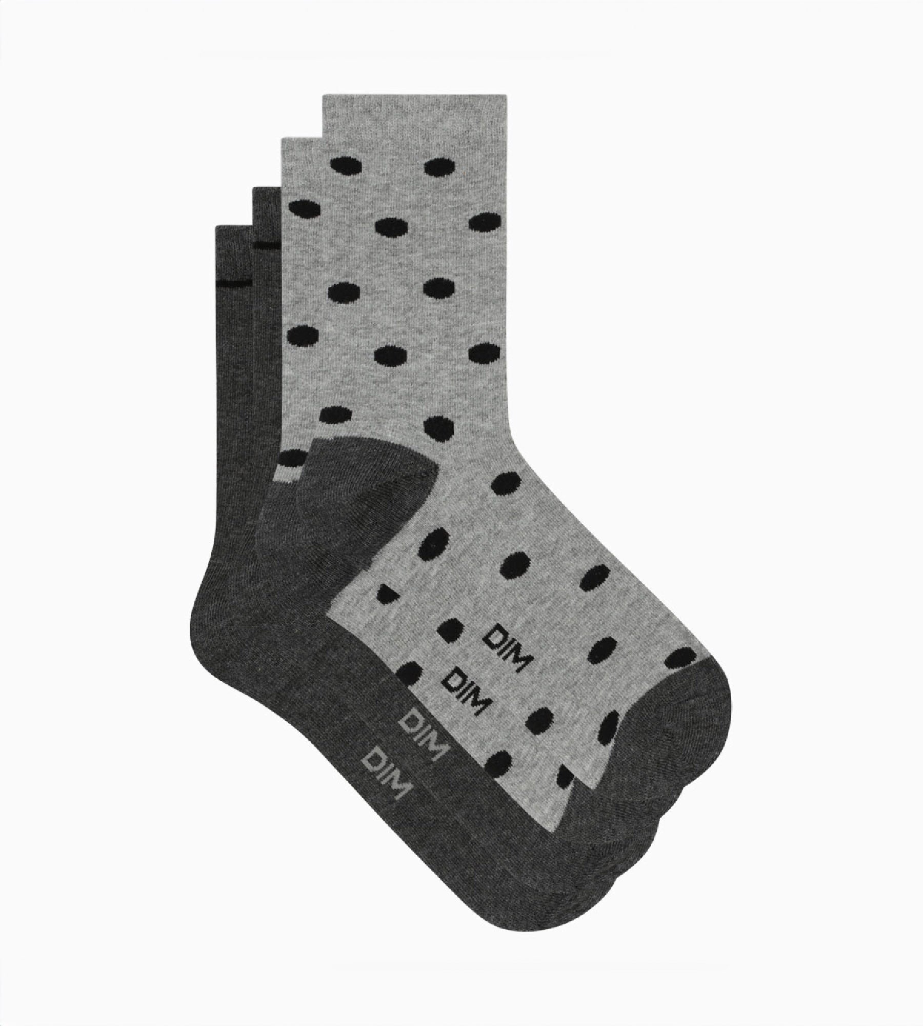 Women's Cotton Socks with Large Polka Dots - Pack of 2 Pairs (Size D) - Comfortable Casual & Work Socks for Everyday Wear, Office, and Home