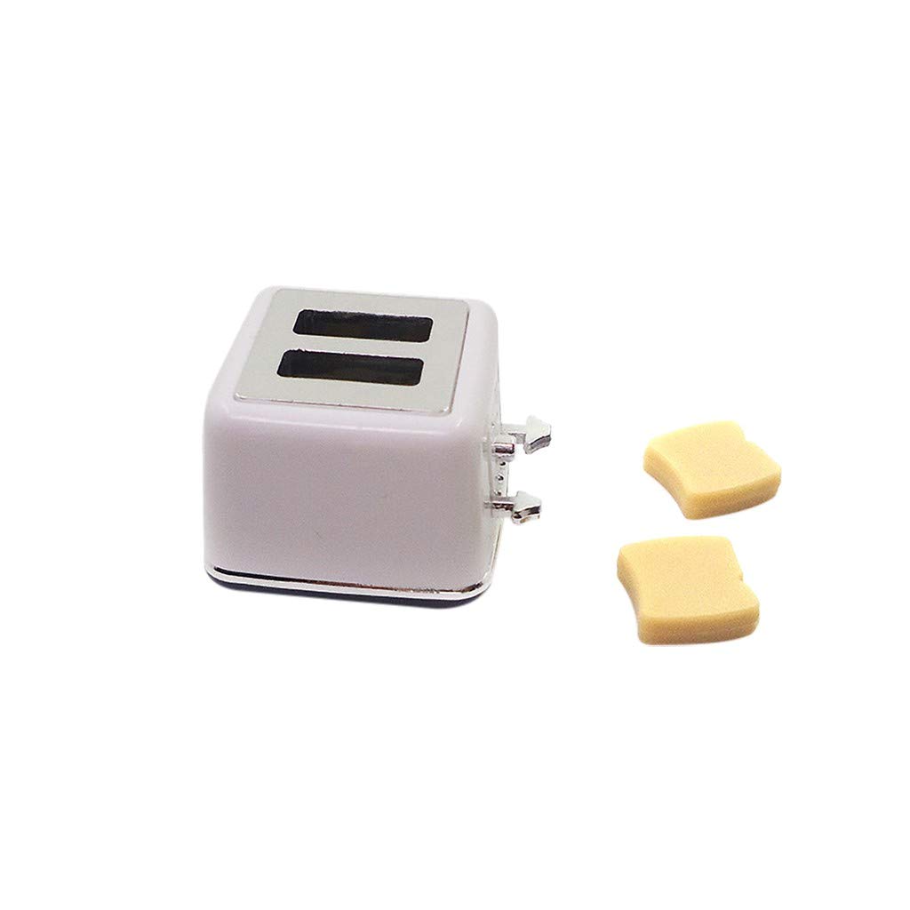 1:12 & 1:6 Scale Miniature Kitchen Bread Machine Toy - Realistic Dollhouse Accessory for Pretend Play, Baking Scenes & Collectors Display (One Size)
