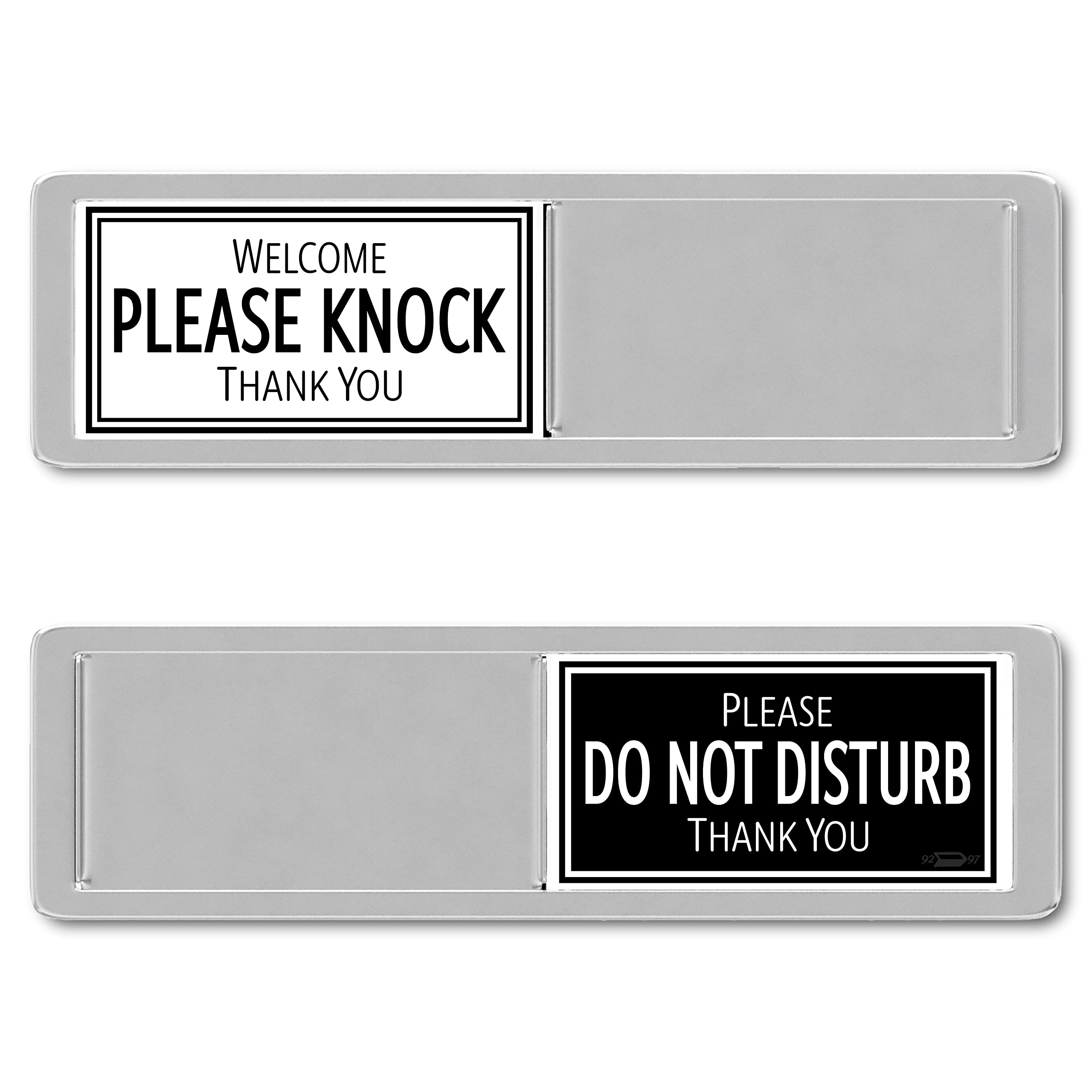Black & White 'Do Not Disturb' Door Sign - Office Privacy Hanger for Meetings (7x2 Inches) - Perfect for Conference Rooms, Home Offices & Work Spaces