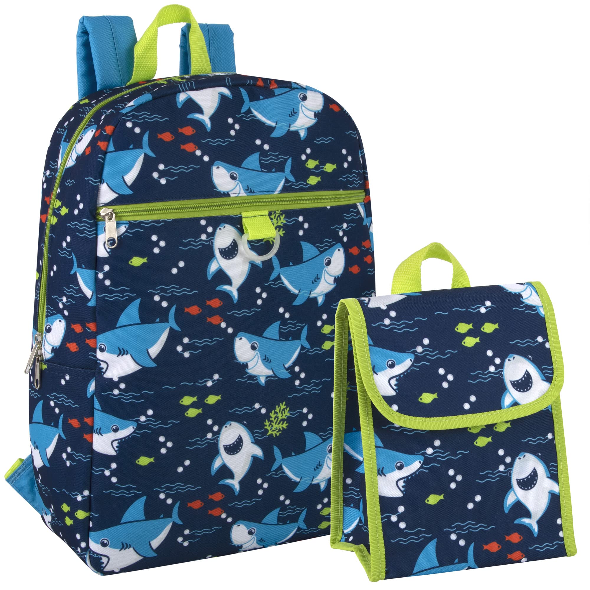 Durable Kids Backpack Set with Lunch Bag for Boys - Elementary & Middle School Backpack for Hiking, Camping & Outdoor Adventures