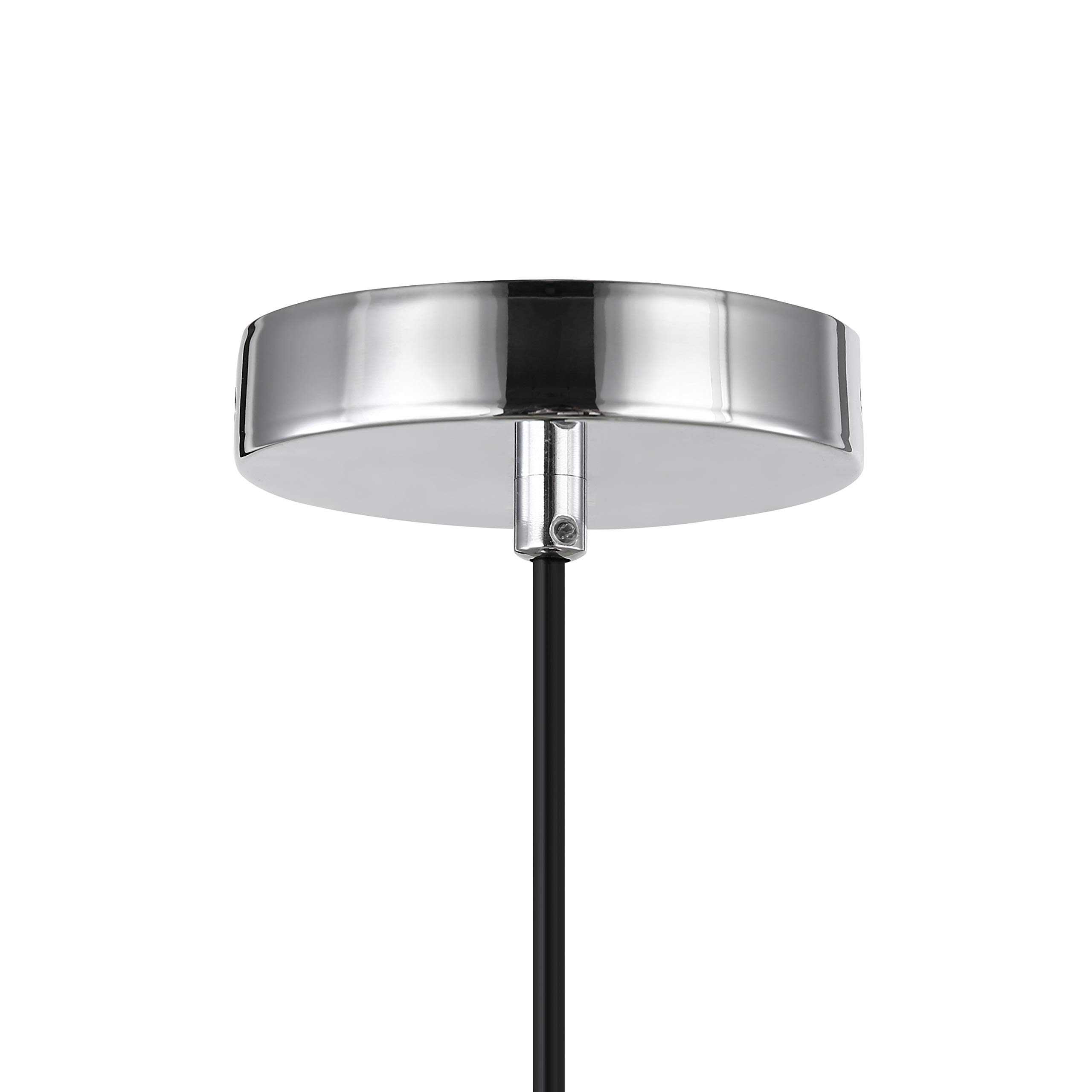 LS-C396-CH Cassis Pendant Light in Chrome Finish - Modern Hanging Fixture for Dining Room, Kitchen Island & Bedroom Lighting