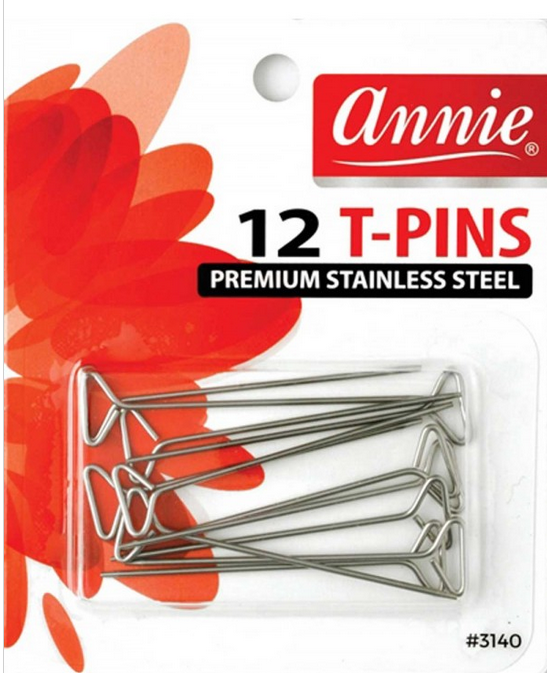 Annie 12T Pins - High-Quality Hair Pins for Women, Secure Hair Styling Accessories for Updos, Braids & Bun Hairstyles (Pack of 12)