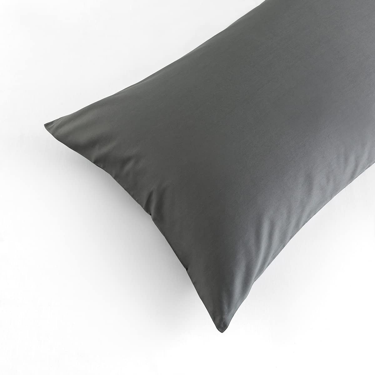 Premium 100% Cotton Queen Size Pillowcase Set of 2 - Soft Grey Decorative Pillow Covers with Envelope Closure (20x30 Inches) | Hotel Luxury Bedding | Home Decor & Guest Room Essentials