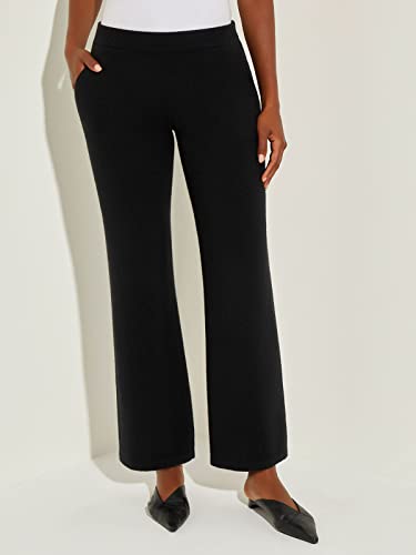 Cashmere Wide Leg Pant ( Black)