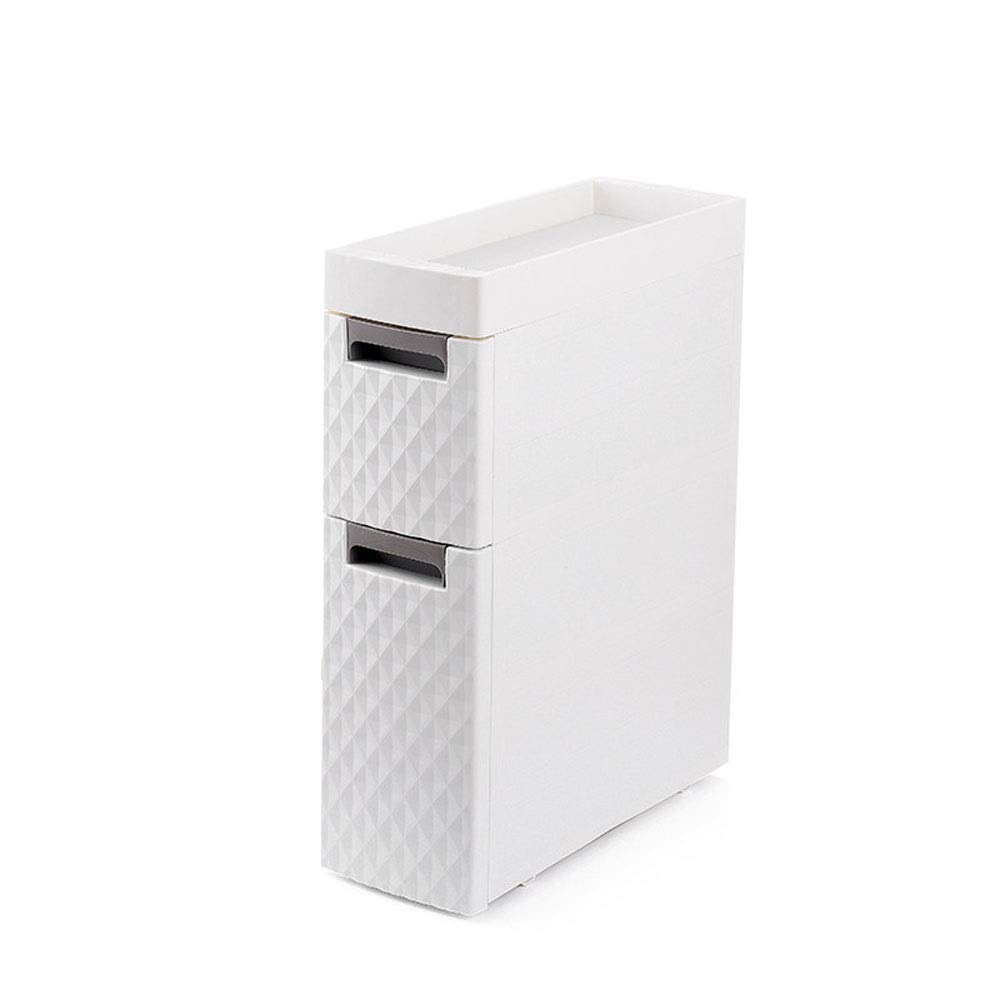 2/3/4-Drawer Plastic Vanity Organizer - Compact Narrow Storage Drawers for Cosmetics, Makeup, Hair Accessories & Dental Supplies | Perfect for Bathroom, Dorm Room, Office Desk & Countertop Organization | Space-Saving Solution for Small Spaces