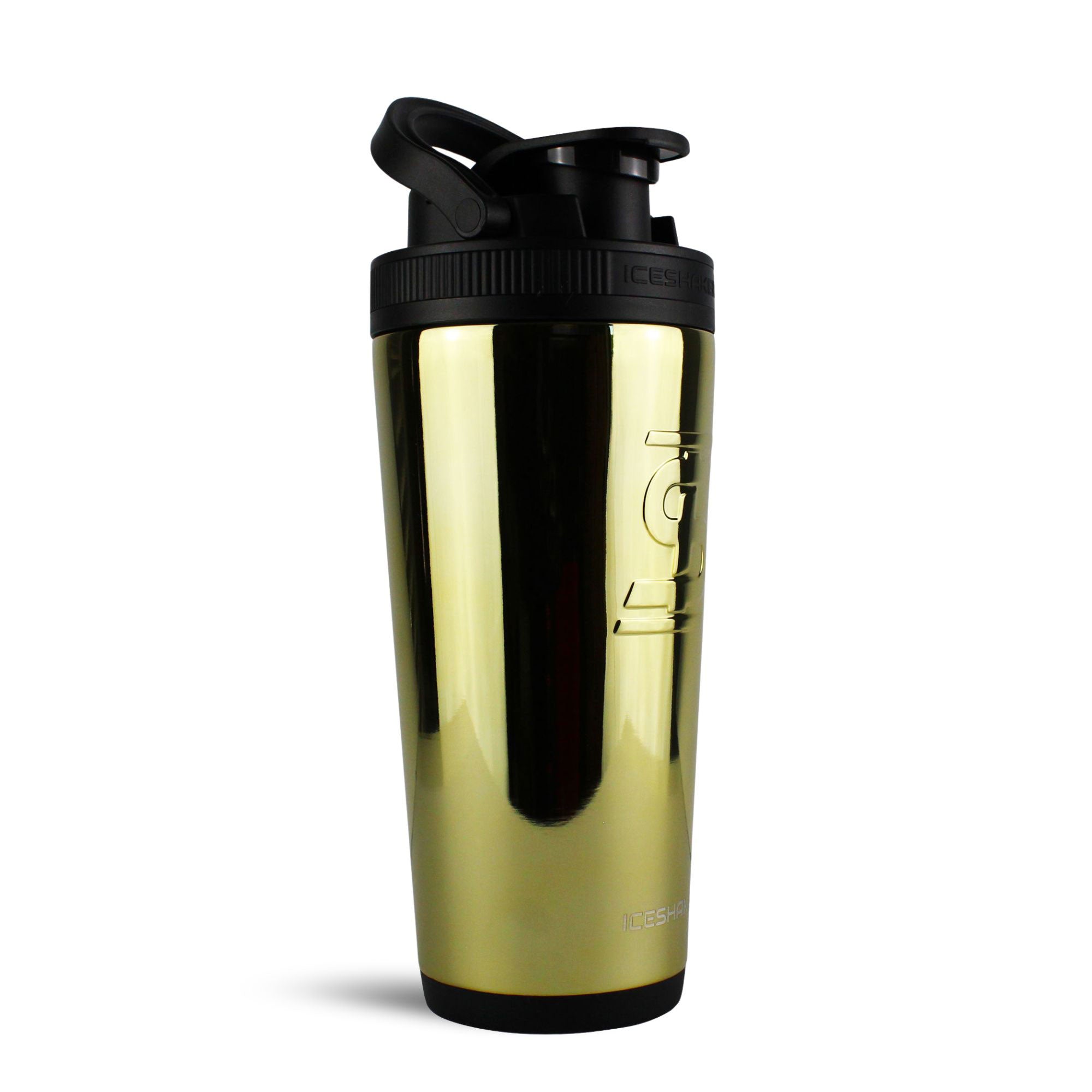 26oz Insulated Stainless Steel Ice Shaker Bottle with Leak-Proof Lid - Gold - Perfect for Gym, Workouts, Protein Shakes & On-the-Go Hydration