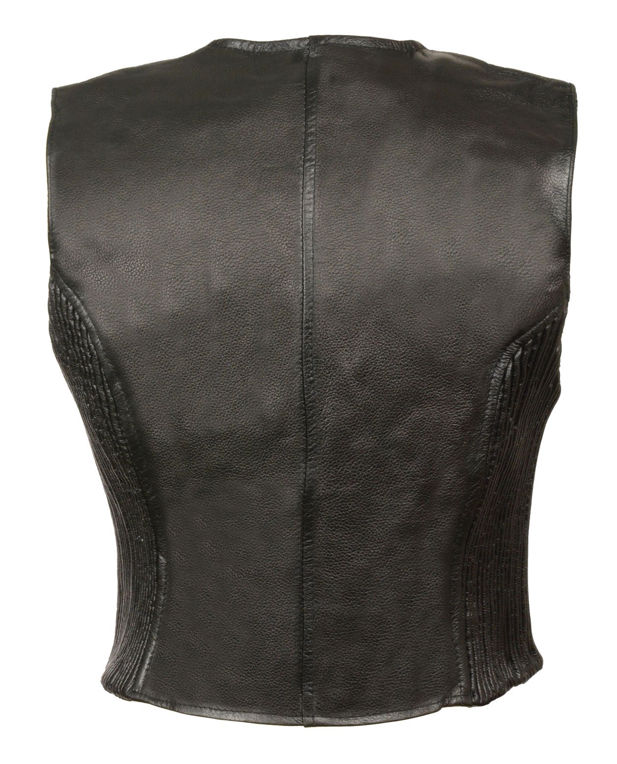 Women's Zipper Leather Vest with Side Stretch Panels - Slim Fit Fashion Jacket for Casual Wear & Night Out | Perfect for Layering, Office, Date Night & Fall Outfits