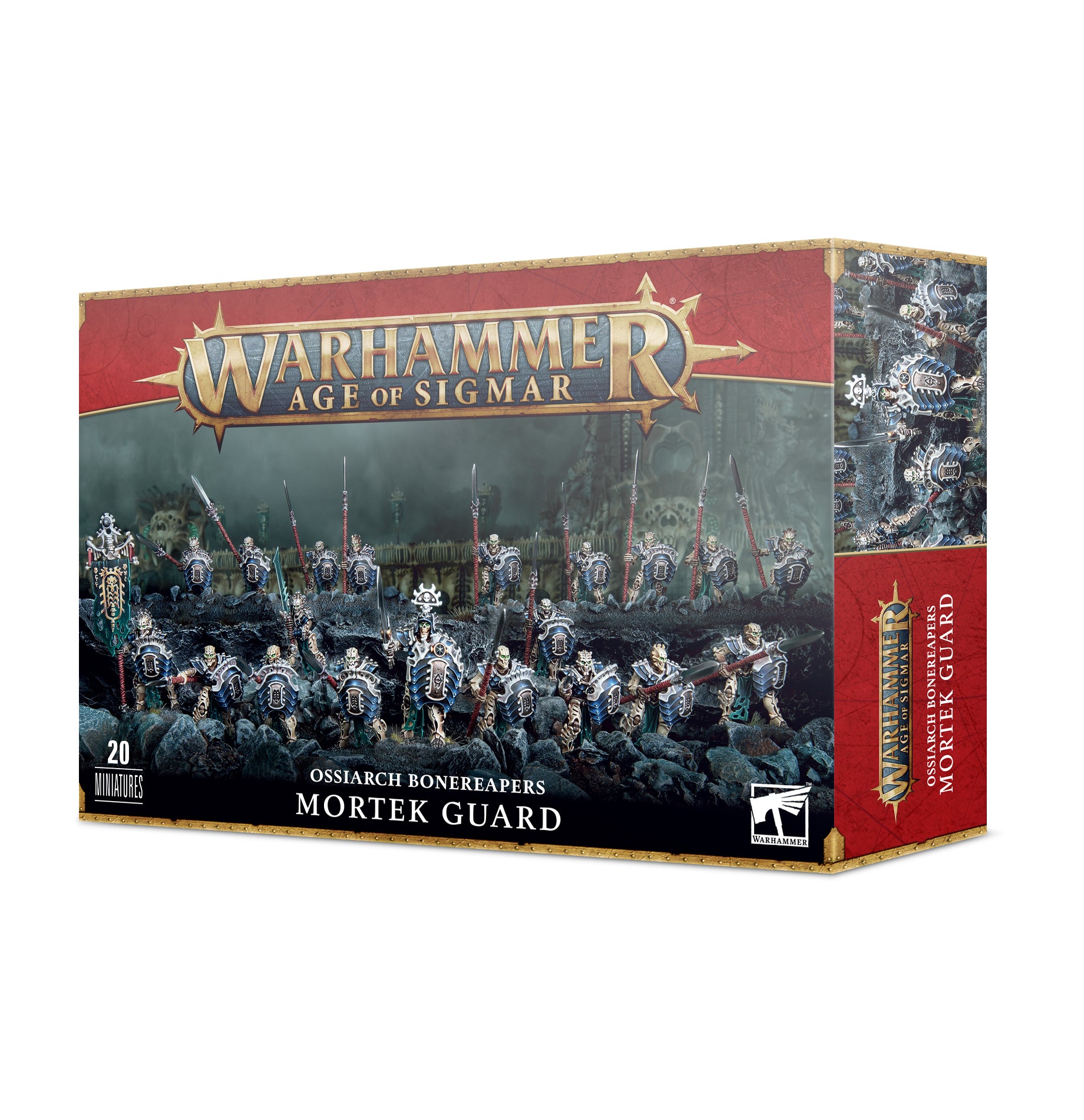 Age of Sigmar Ossiarch Bonereapers: Mortek Guard - Premium Tabletop Miniatures for Warhammer Fantasy Battles | Perfect for Wargaming, Collecting, and Painting