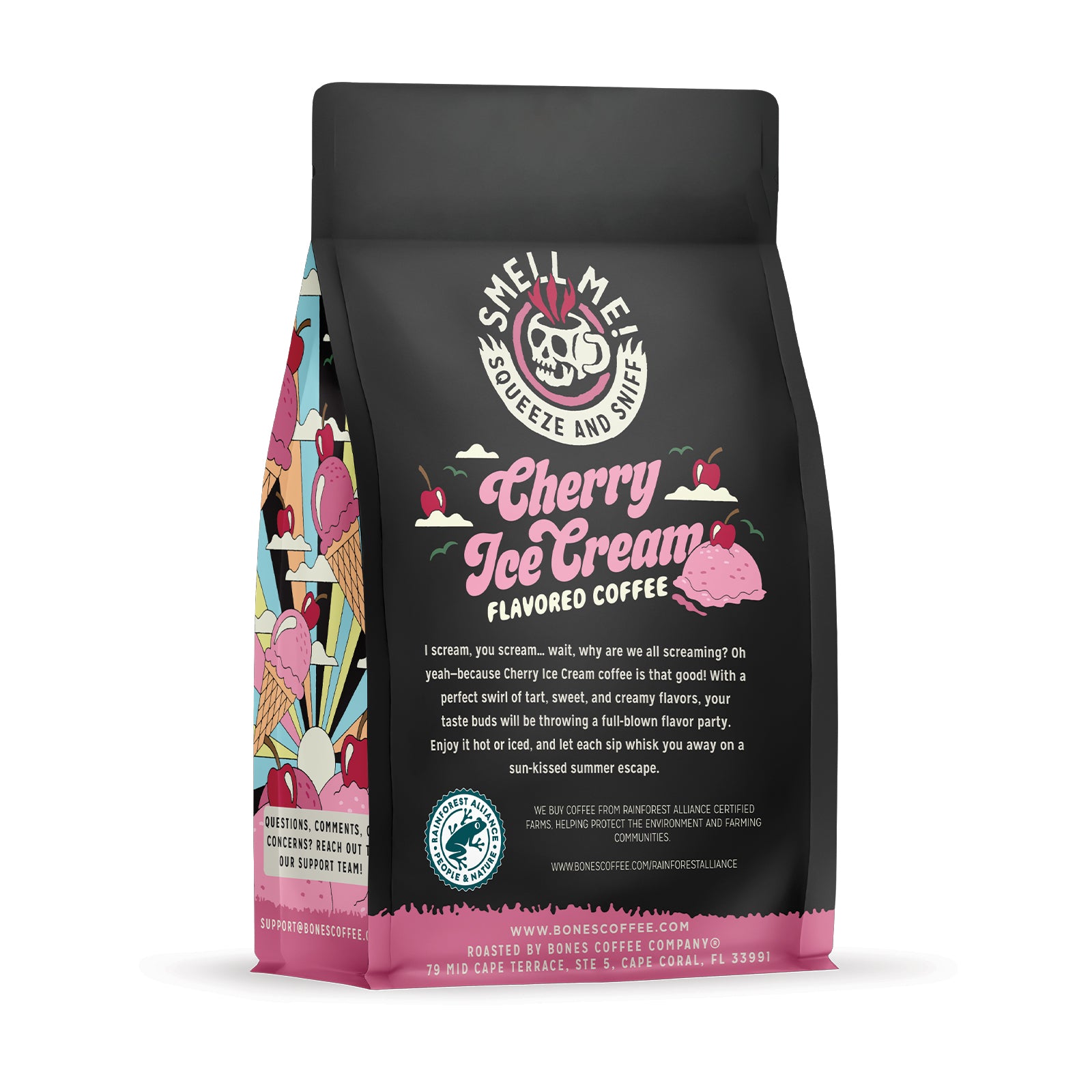 Delicious Cherry Ice Cream - 12oz Jar | Premium Homemade Flavor for Desserts, Smoothies & Toppings