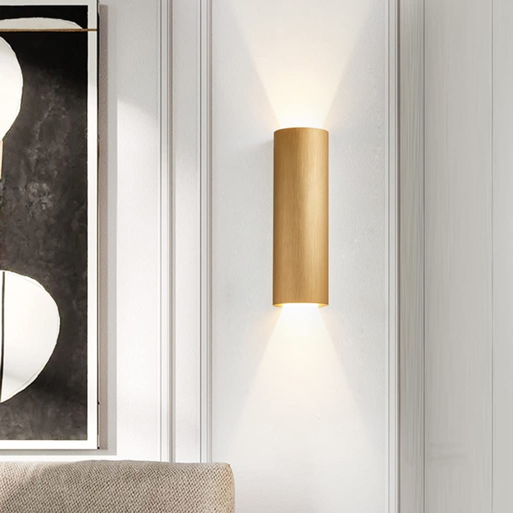Modern LED Wall Light 12W Up and Down Aluminum Interior Lighting for Bathroom, Living Room, Bedroom, Stairs & Corridor - Energy Efficient Home Decor (Style 2) | Perfect for Ambient Lighting and Space Enhancement