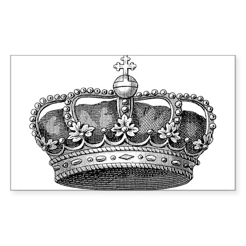 White - Crown Sticker
