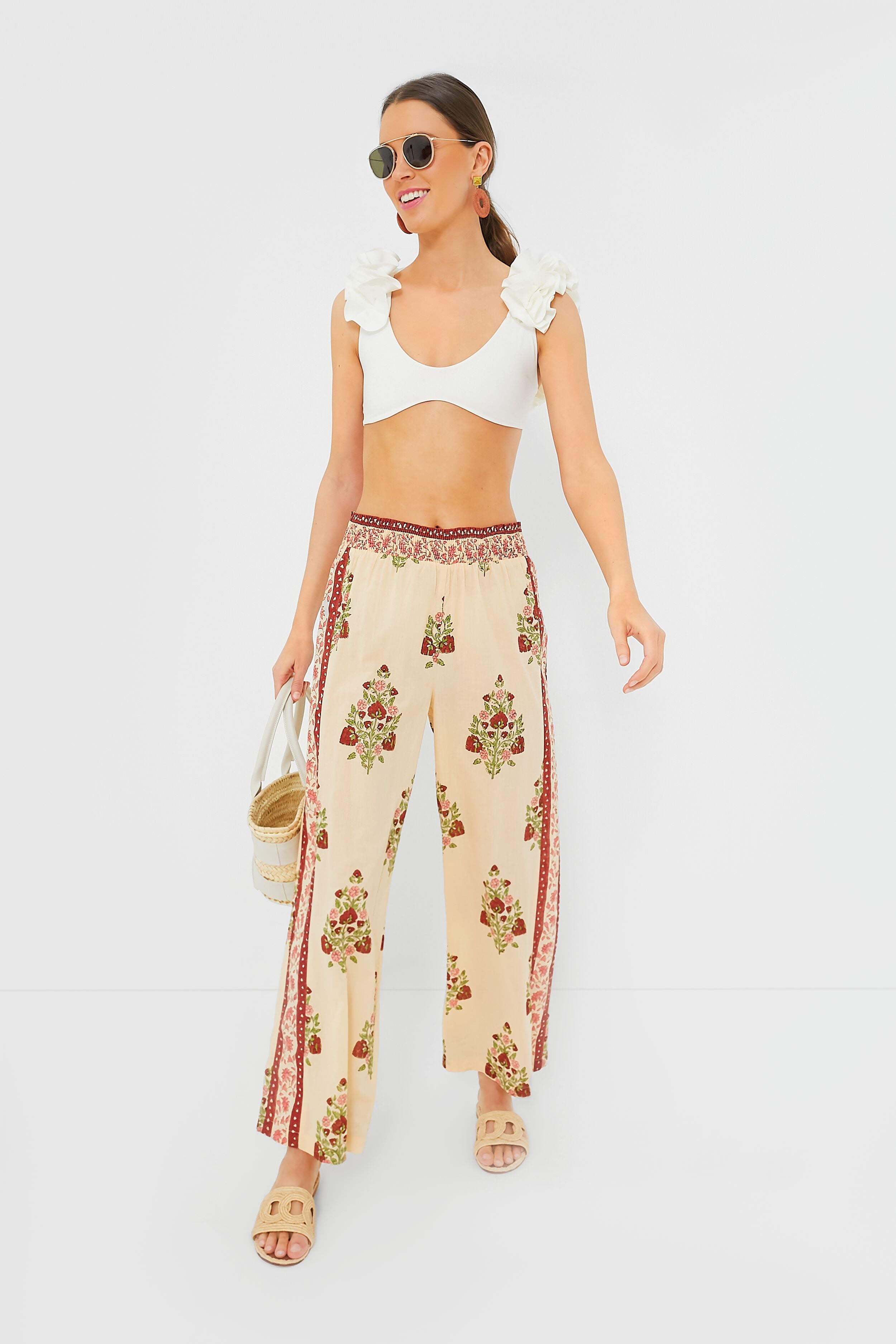 Jolie Pant Blush Chandelier - Elegant Floral Lace Underwear for Women | Perfect for Weddings, Date Nights & Special Occasions