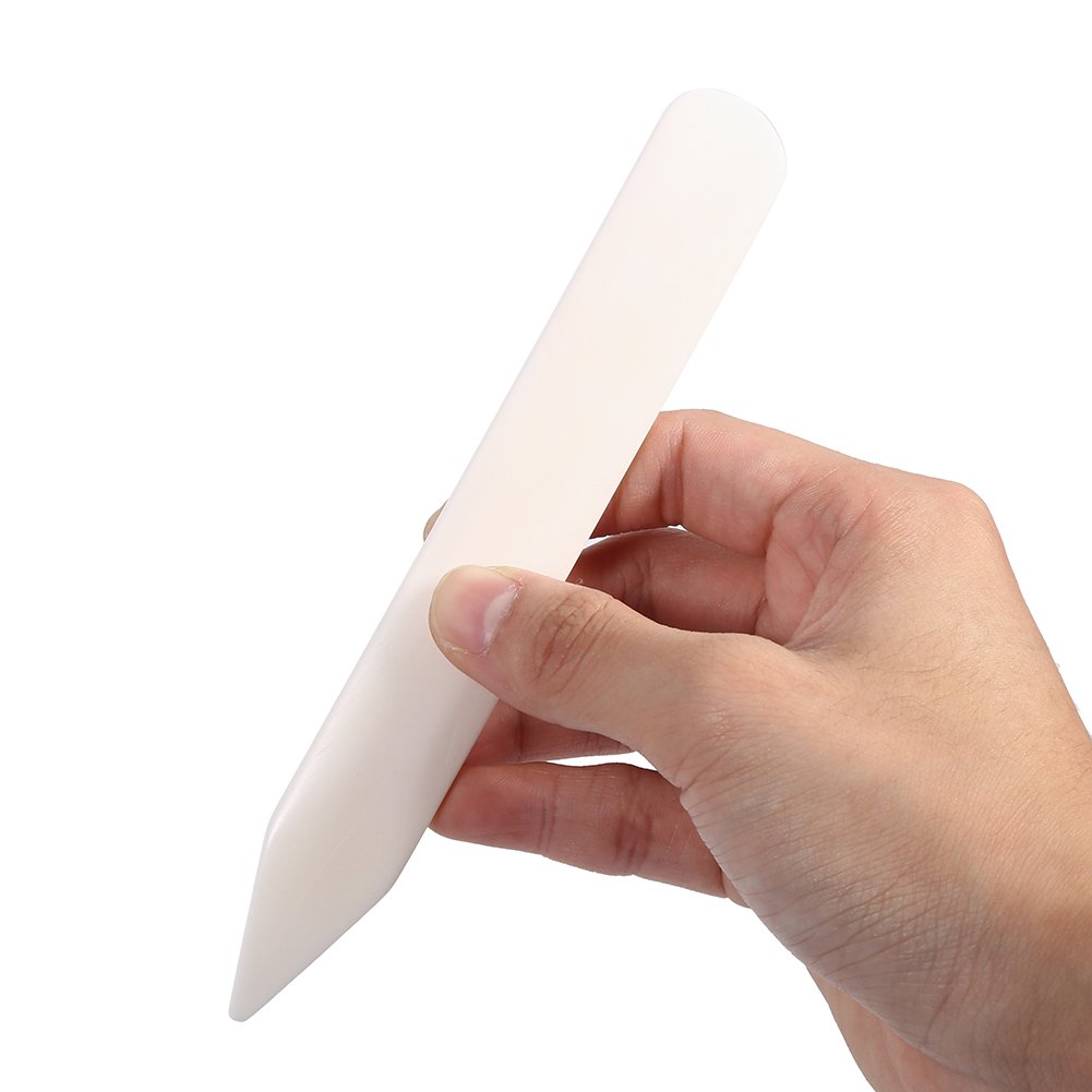 Yanmis Bone Folder Tool for Leather Crafting & Card Making - Professional Leather Craft Bone Tool for Bookbinding, Scrapbooking & Office Supplies - Perfect for DIY Projects, Leatherworking & Paper Crafts