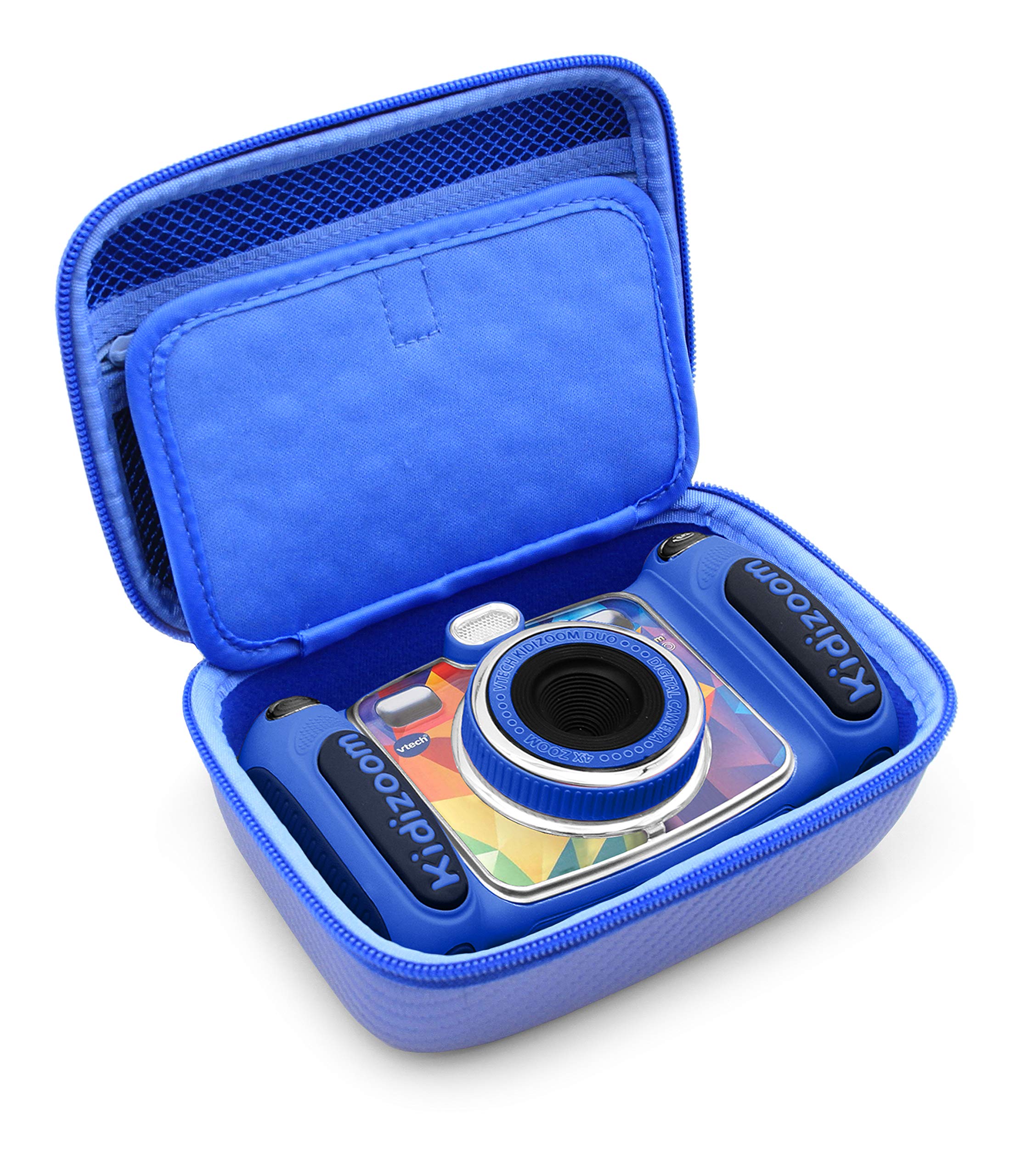 CASEMATIX Blue Protective Camera Case for Kidizoom Camera Pix Plus & Dragon Touch Instant Print Camera - Durable Kids Camera Storage Bag - Perfect for Travel, School & Birthday Gifts