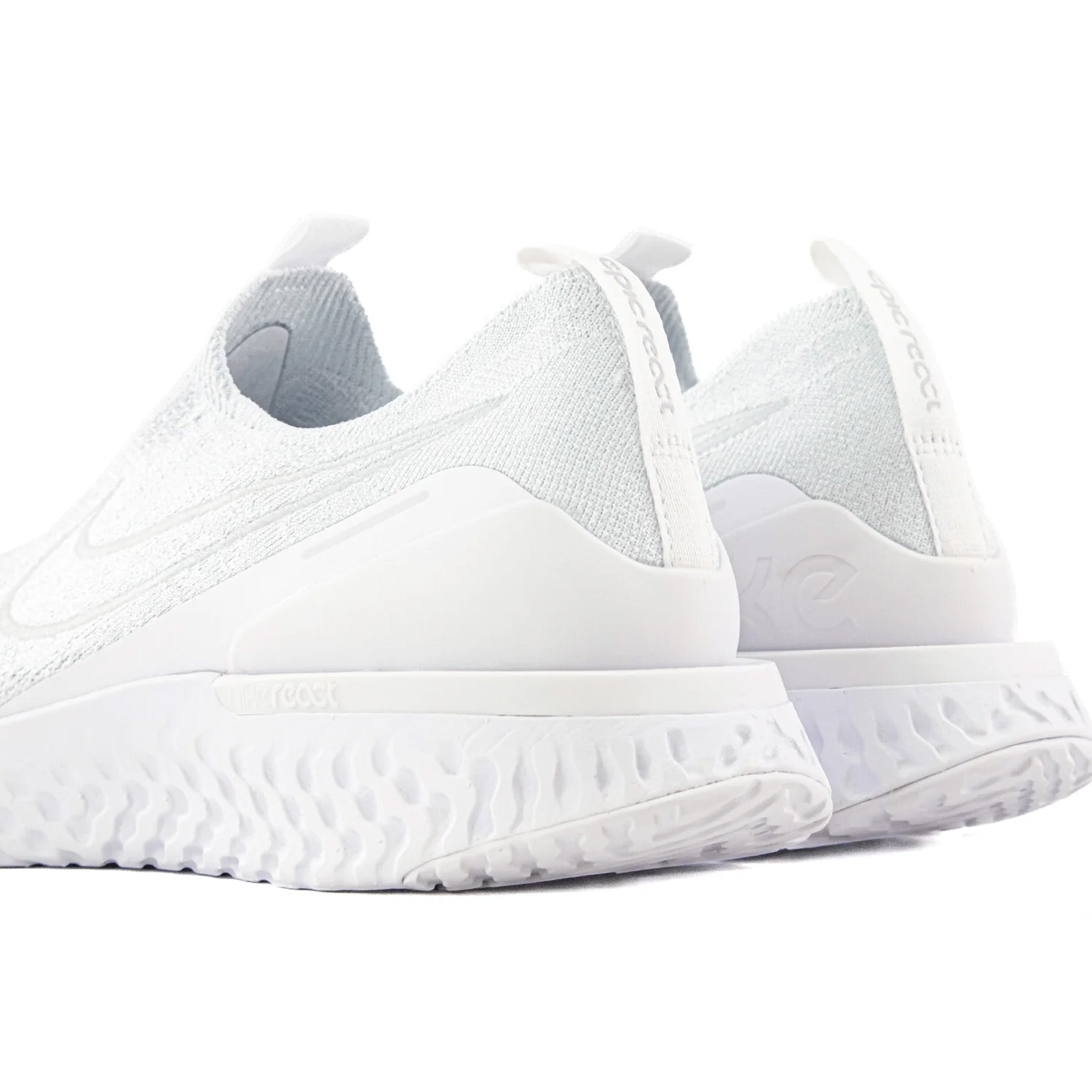 Epic Phantom React Flyknit Running Shoes for Women - White Pure Platinum (2019) | Lightweight & Comfortable for Jogging, Gym Workouts & Daily Wear