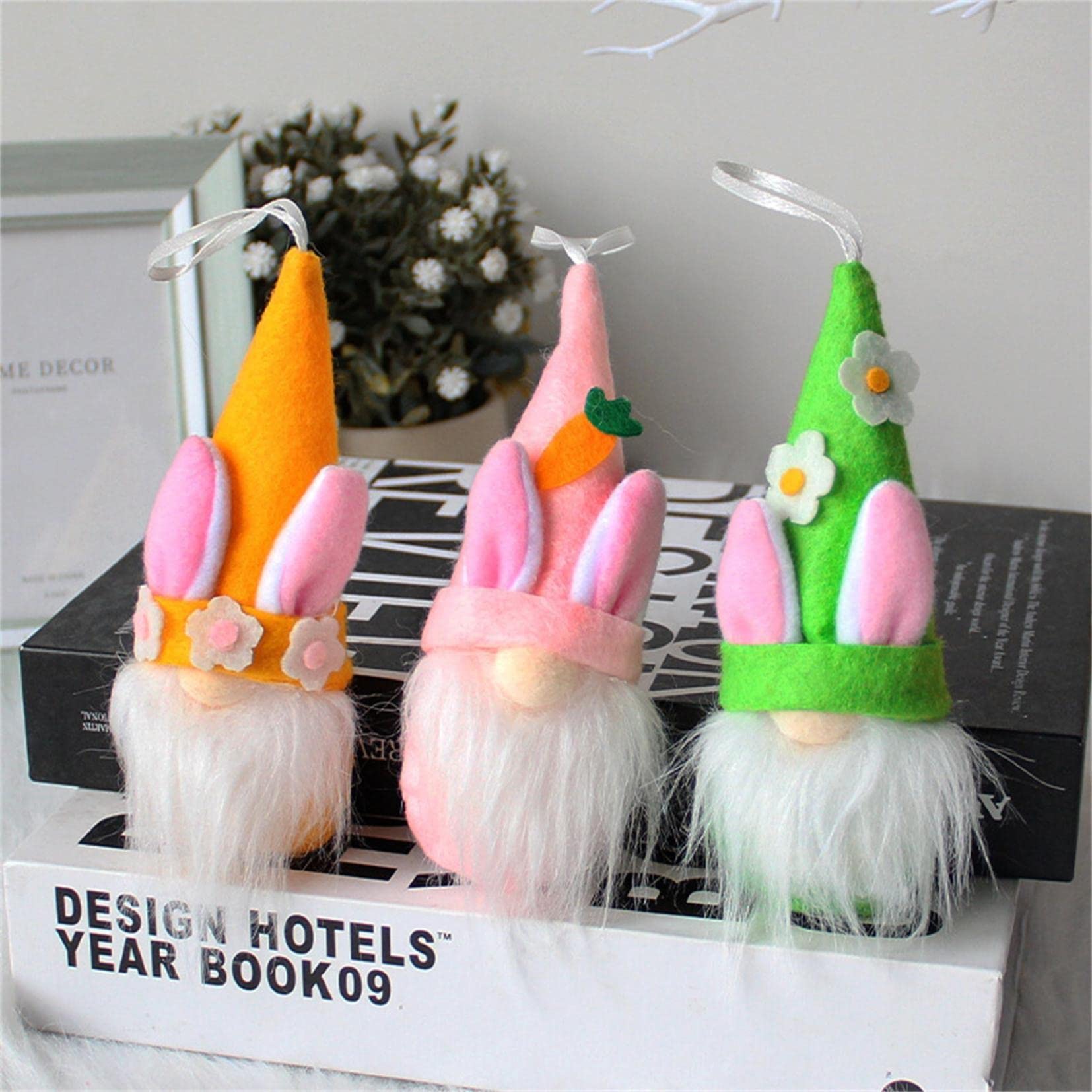 Easter Bunny Faceless Plush Doll - Handmade Holiday Decor & Gift for Kids Party