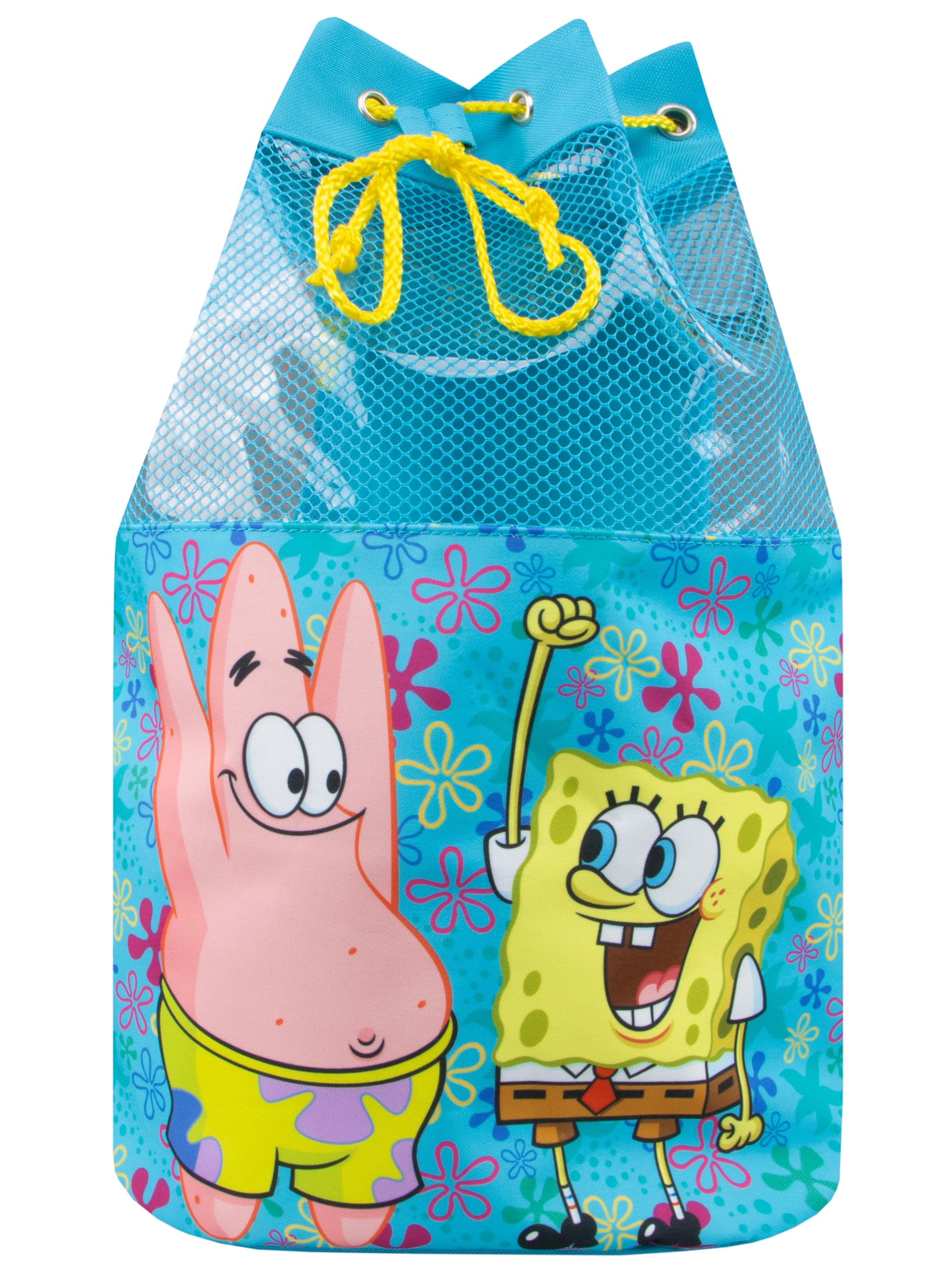 SpongeBob Swim Bag for Kids - Waterproof Pool Backpack for Boys & Girls - Beach & Swimming Gear for Summer Fun | Blue