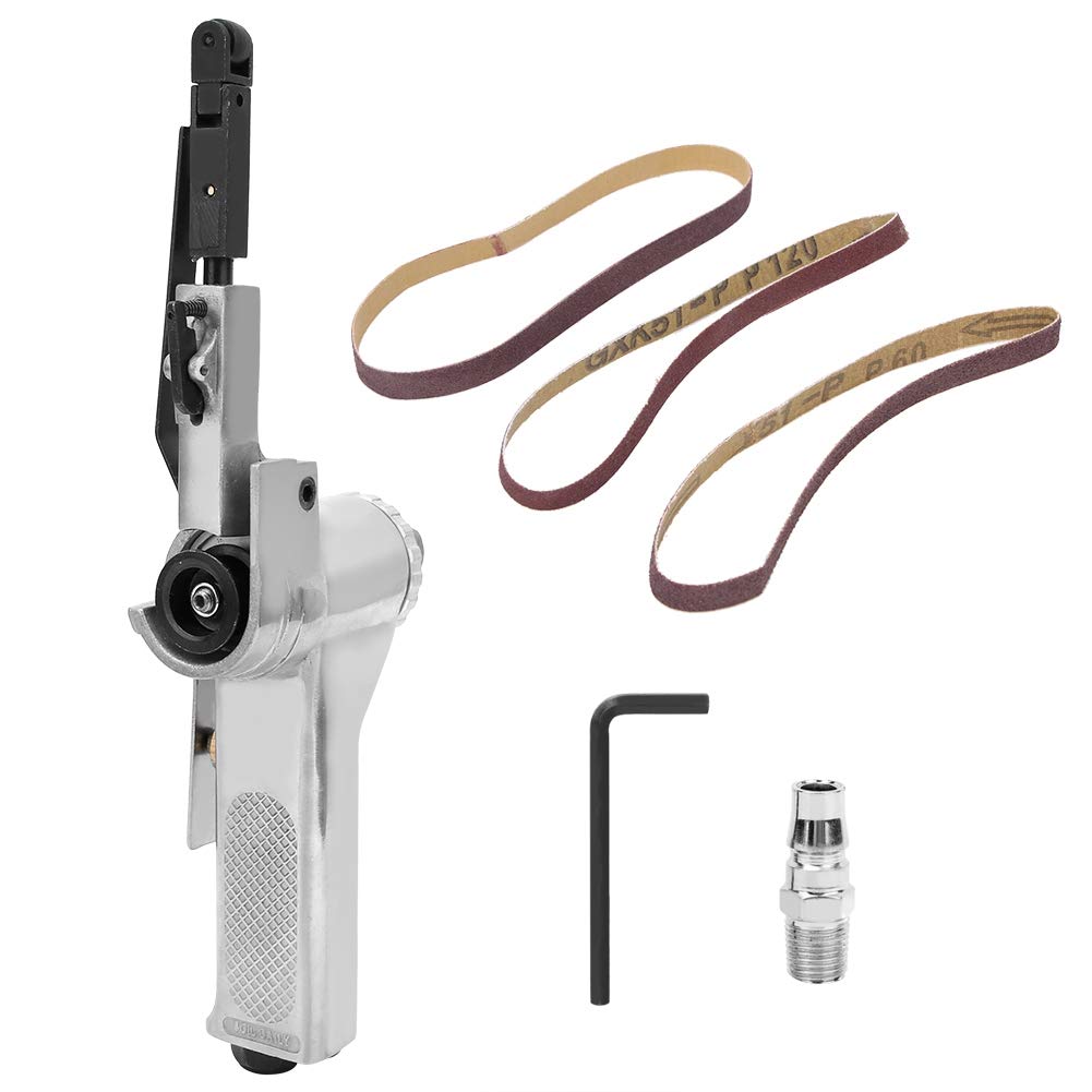 Portable Belt Sander - Energy Efficient Pneumatic Sanding Machine for Wood, Metal & Casting Products | Perfect for DIY Projects, Woodworking & Metal Polishing