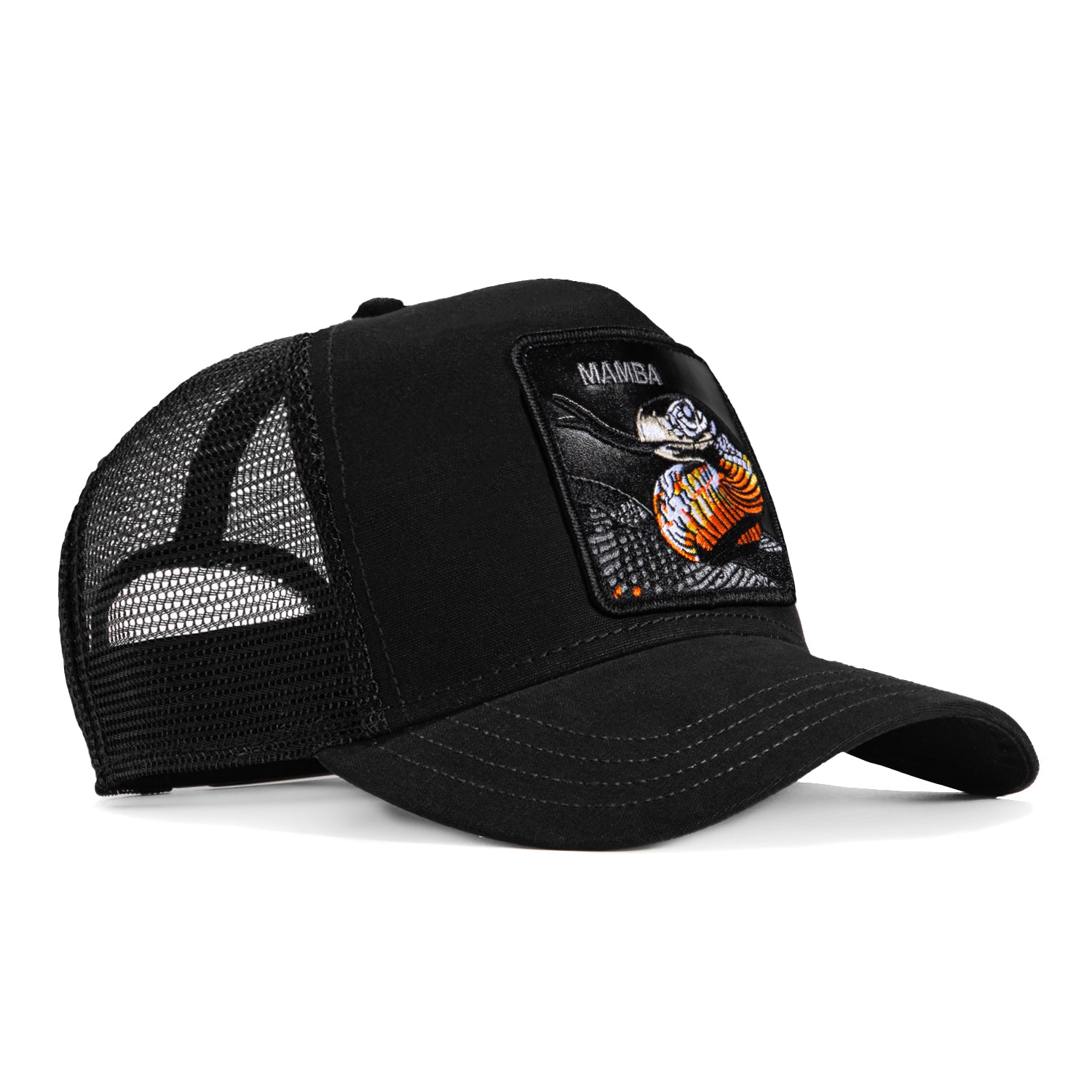 Goorin Bros Mamba Adjustable Snapback Trucker Hat for Men & Women - Black Baseball Cap for Outdoor, Sports & Casual Wear