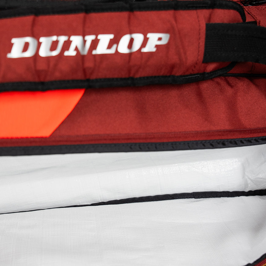 Dunlop CX Performance 12 Pack Tennis Racquet Bag - Red & Black for Tennis Players | Perfect for Tournaments, Practice & Gear Storage