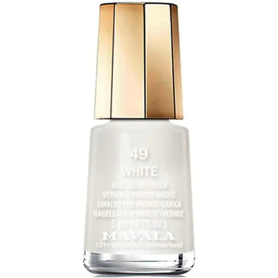 Mavala White Nail Polish 5ml - Long Lasting & Chip Resistant for Manicures & Pedicures - Perfect for Weddings, Parties & Everyday Wear