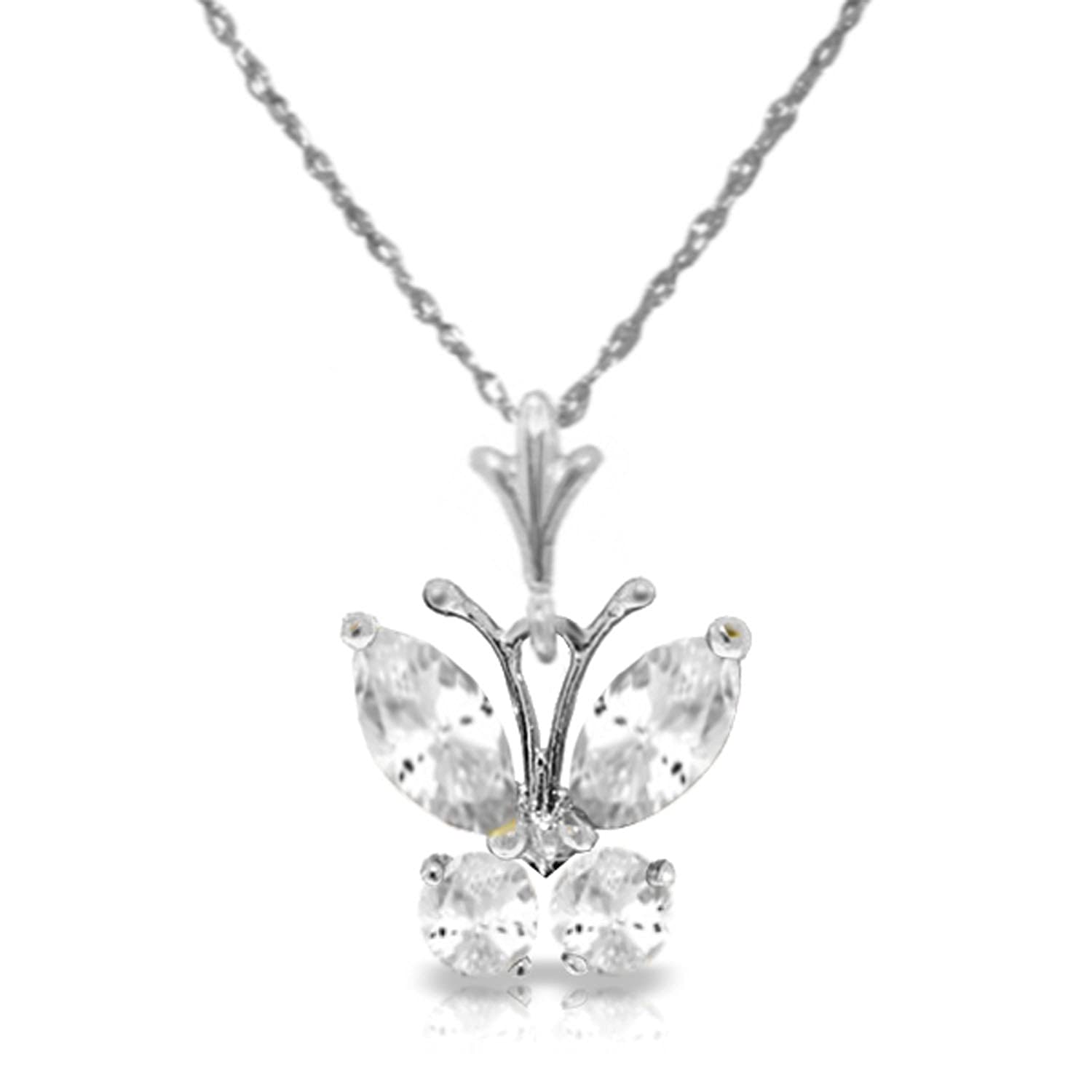 14K Solid Gold Necklace with Cubic Zirconia - Elegant Galaxy Gold GG Pendant for Women - Perfect for Weddings, Anniversaries & Special Occasions