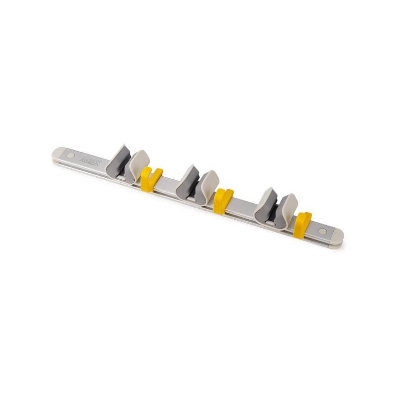 Joseph Joseph CleanTech Cleaning Tool Storage Rail - Organize Sponges, Brushes & Scrubbers - Space-Saving Bathroom & Kitchen Organizer for Easy Access & Drying