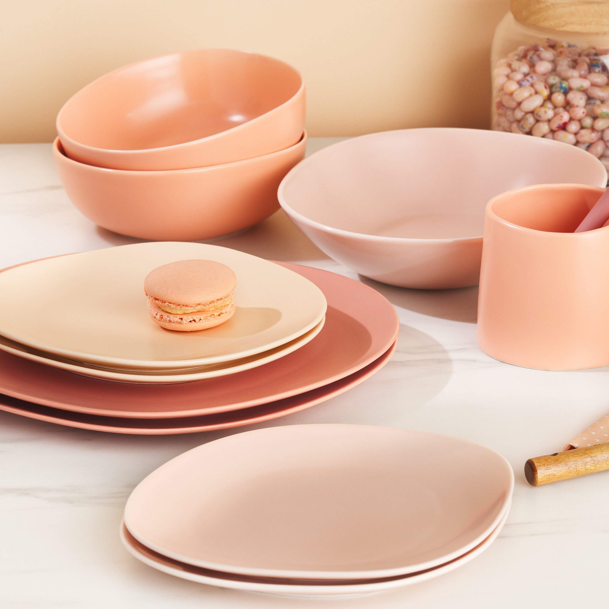 Delilah Porcelain Salad Plate Set of 6 - Elegant Dinnerware for Fine Dining, Parties & Home Decor | Dishwasher Safe & Chip Resistant