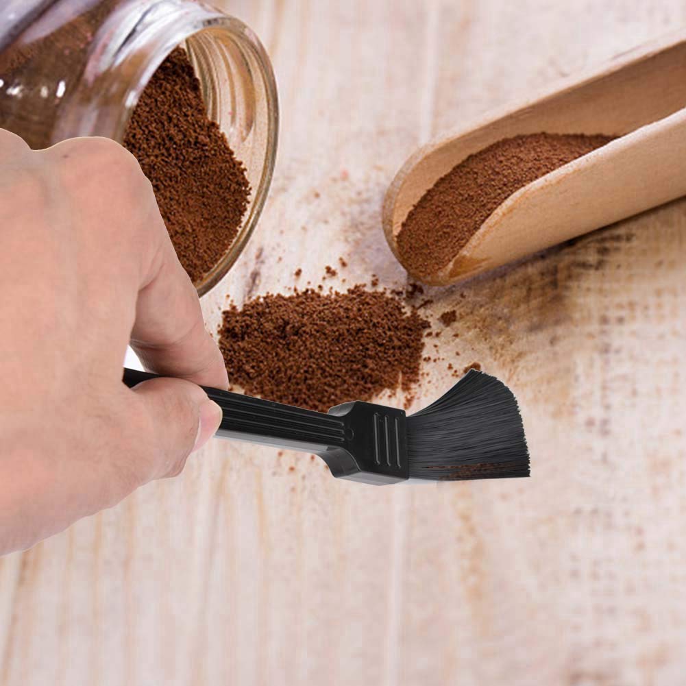 Premium Coffee Grinder Brush with Long Handle - Durable Cleaning Tool for Coffee Bean Grinders - Perfect for Home Baristas & Coffee Shops